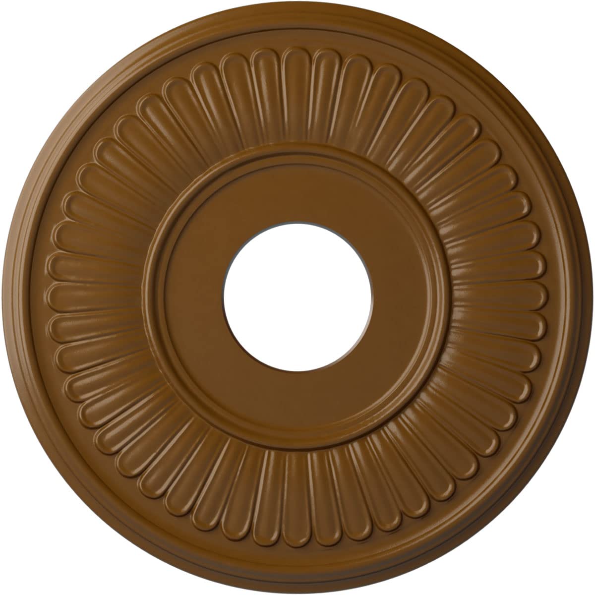 Ekena Millwork CM15BESTF 15 3/4OD x 3 7/8ID x 3/4P Berkshire Ceiling Medallion, Smokey Topaz