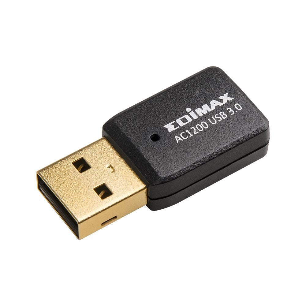 Edimax Wi-Fi 5 802.11ac Mini AC1200 Dual-Band MU-MIMO Adapter for PC, Wireless AC Mini USB 3.0 Adapter Dongle, Windows 11 Plug-n