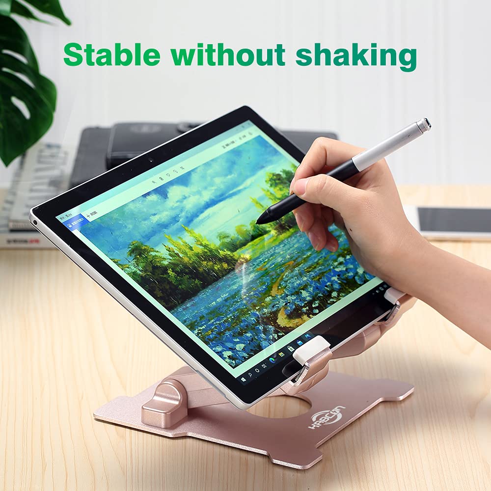 Kabcon Tablet Stand,?Updated? Adjustable Eye Level Aluminum Solid Desktop Stand Holder,Compatible With Ipad Series,Microsoft Sur