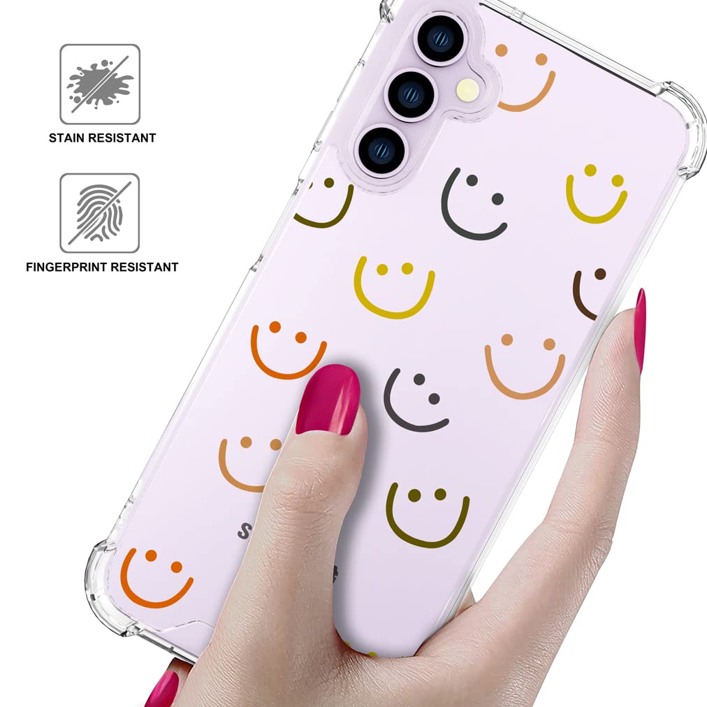 Endiy Samsung Galaxy S23+ Plus Case For Women Girls Girly Cute Designer Phone Case Clear With Design, Compatible With Samsung Ga