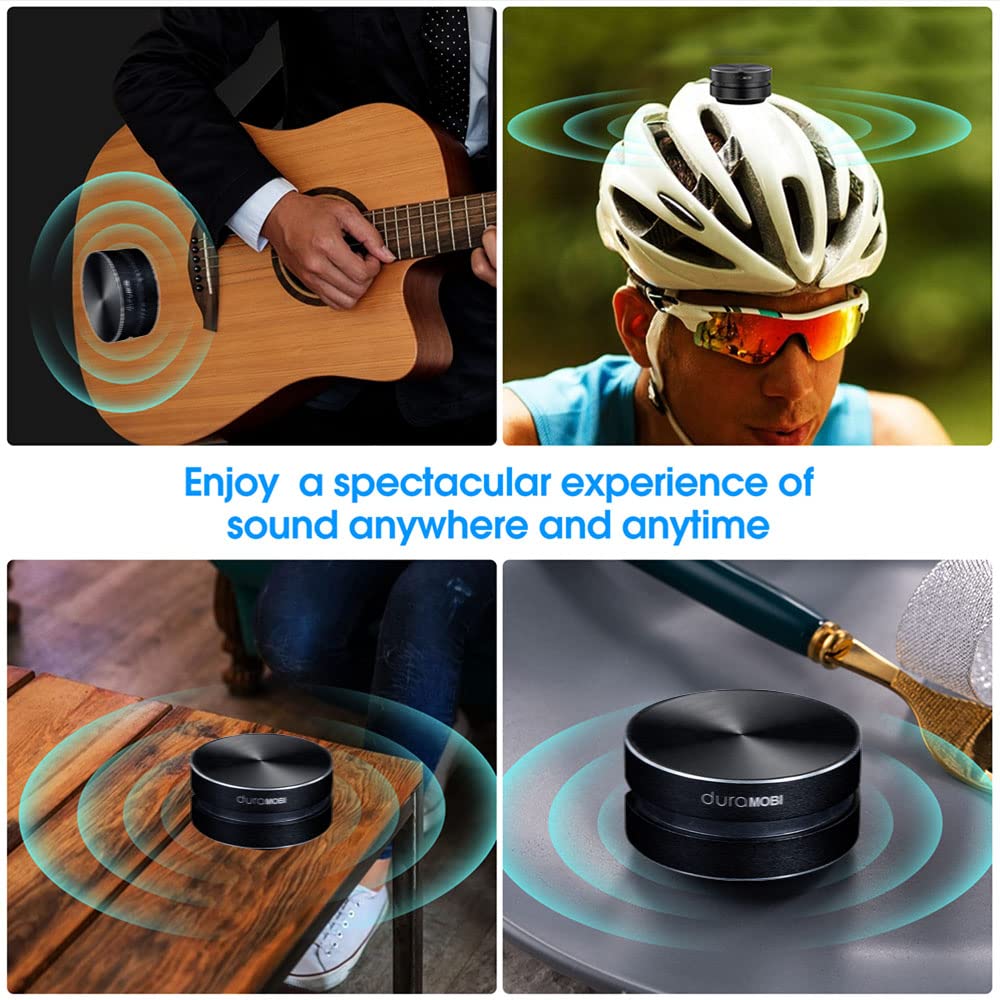 Rusuo Mini Speake 1 Pack Humbird Speaker Bone Conduction Speaker Mini Size Wireless Portable Speaker Loud Stereo Sound Built-In