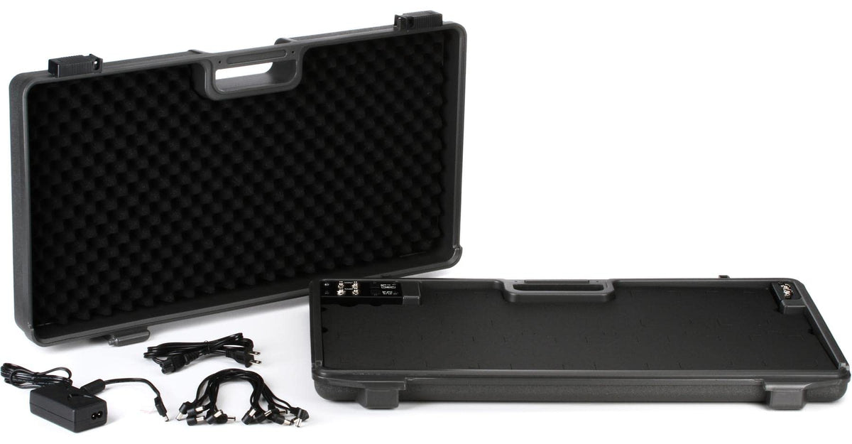 Boss (Bcb 90X) Large Guitar Effects Board Integrated Lid | Heavy Duty Moulded Case With Junction Box, Customisable To Fit Up To 