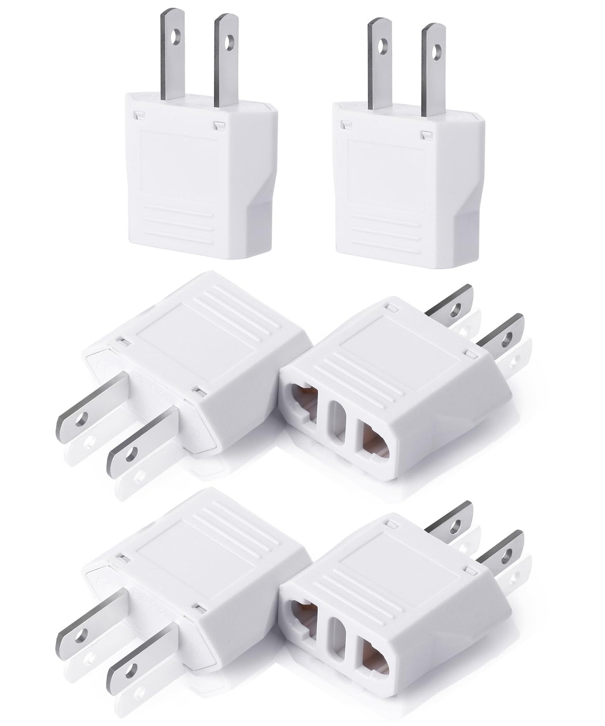 Bates  European To Us Plug Adapter, 6 Pack, Eu To Us Plug Adapter, Europe To Us Plug Adapter, Plug Adapter Europe To Usa, Europe
