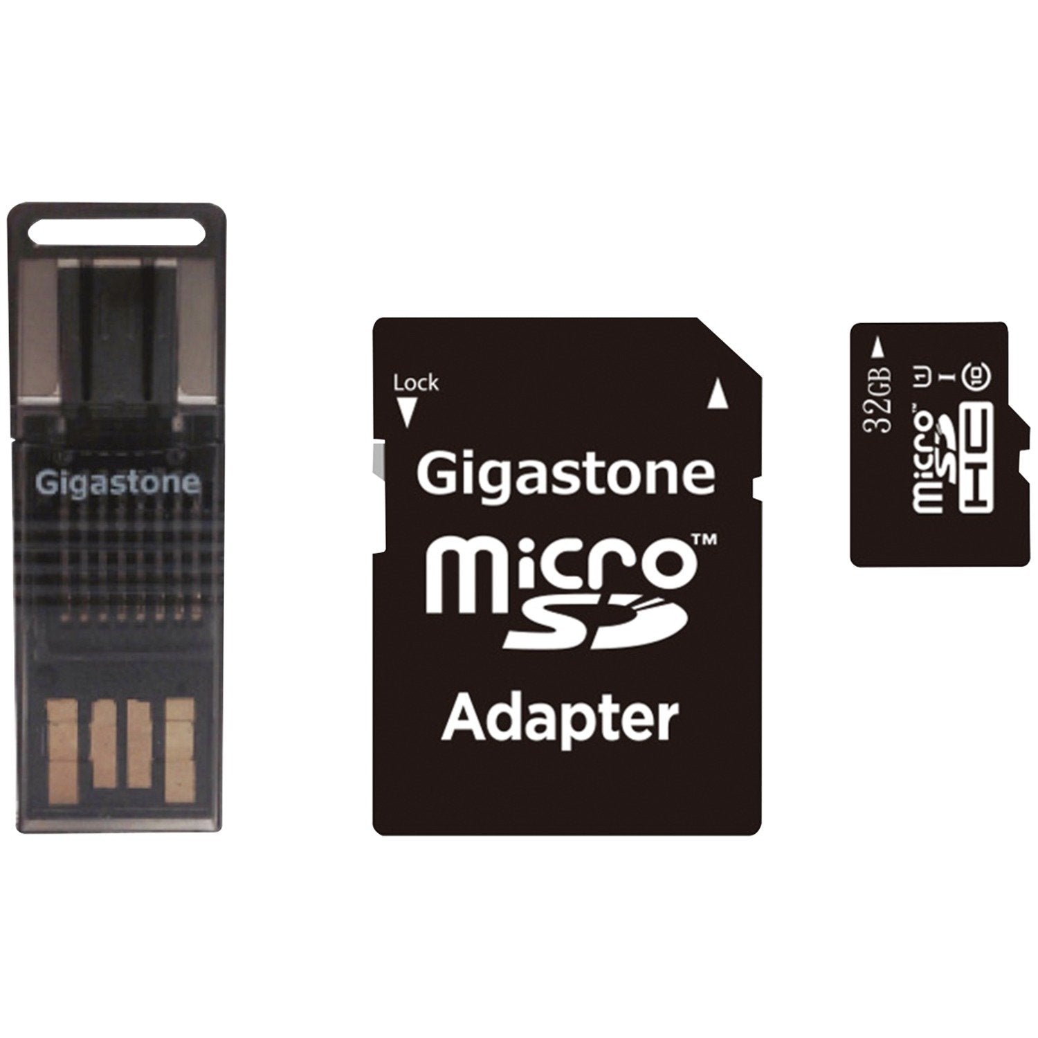 Gigastone GS4IN1600X32GBR Prime Series microSD Card 4in1 Kit (32GB), Multicolored