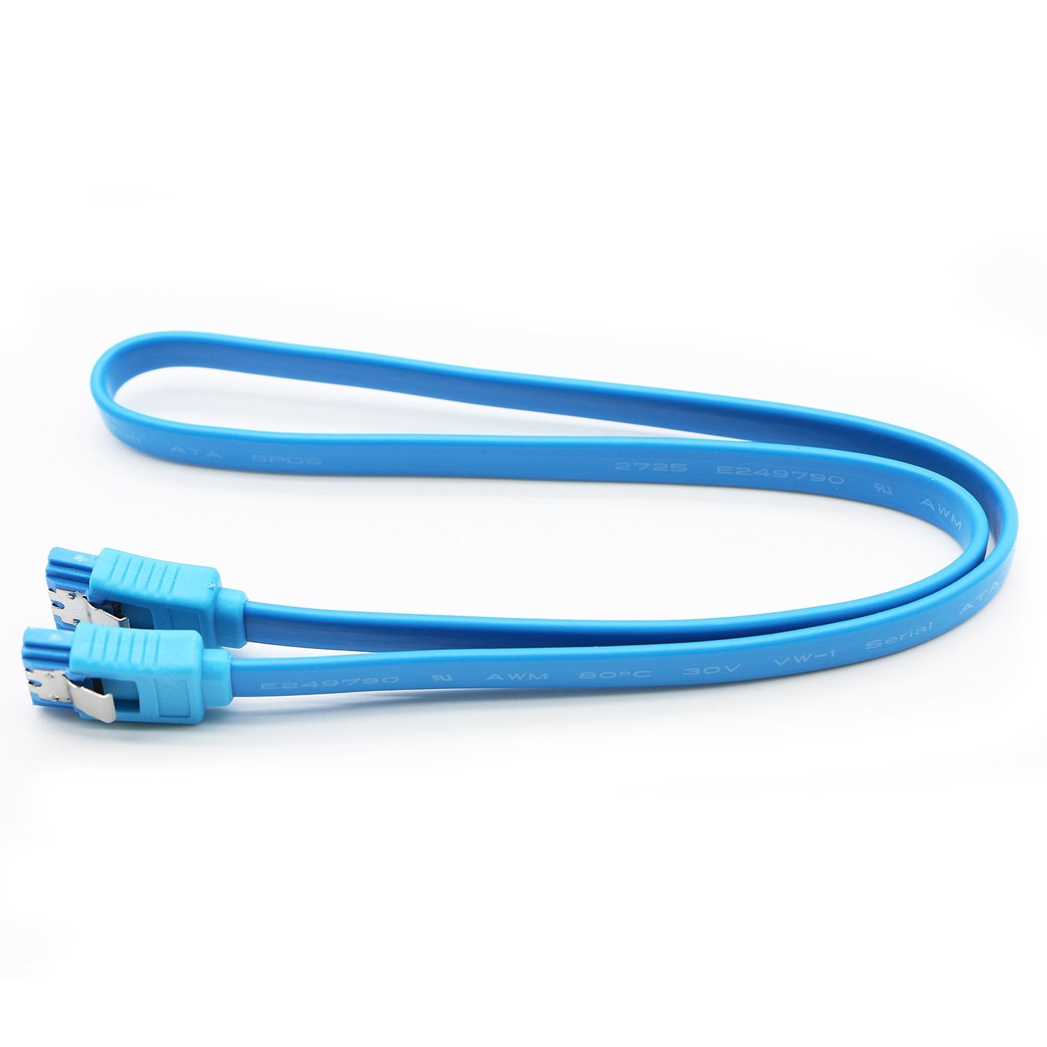 Pasow 2 Pack 2.5' To 3.5' Ssd Hdd Hard Disk Drive Bays Holder Metal Mounting Bracket Adapter For Pc (Bracket + Blue Sata Iii Cables)