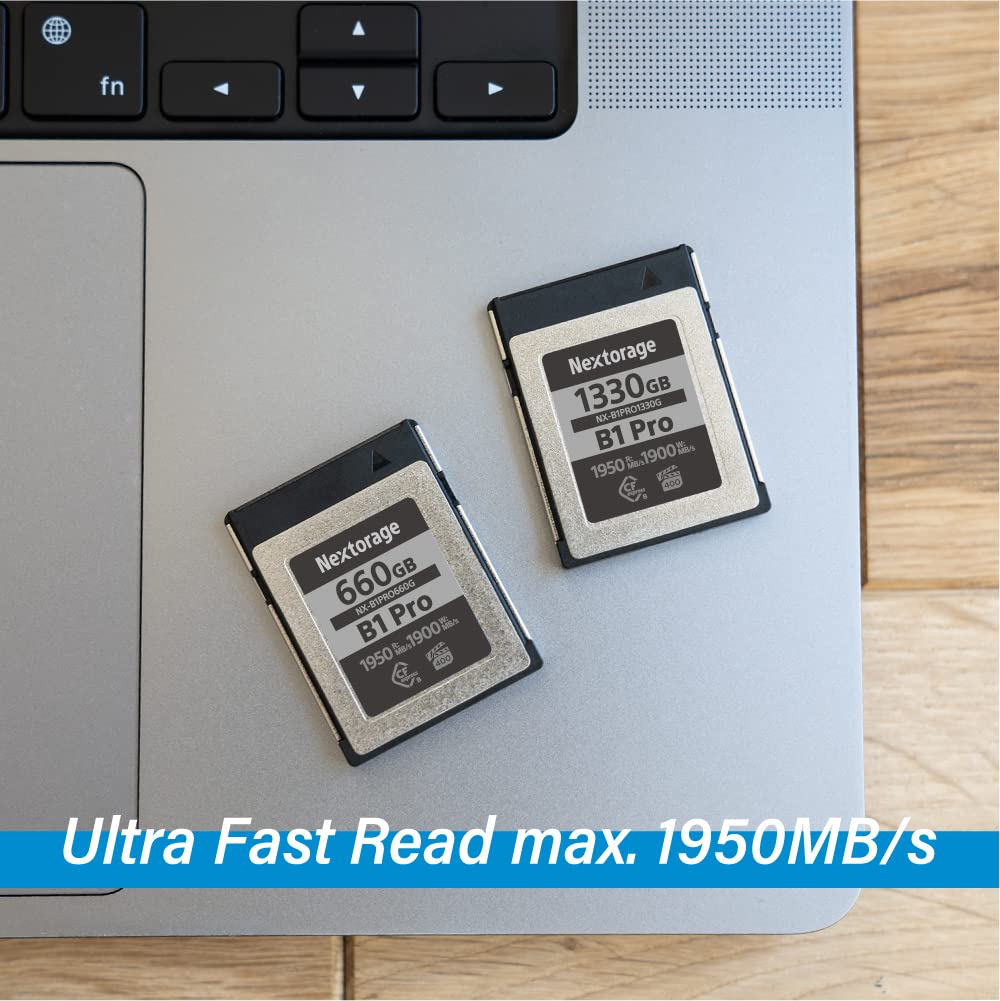 Nextorage 660Gb Cfexpress Type B Memory Card Super Fast Vpg400 Max Read 1950Mb/S Max Write 1900Mb/S (B1 Pro Series)