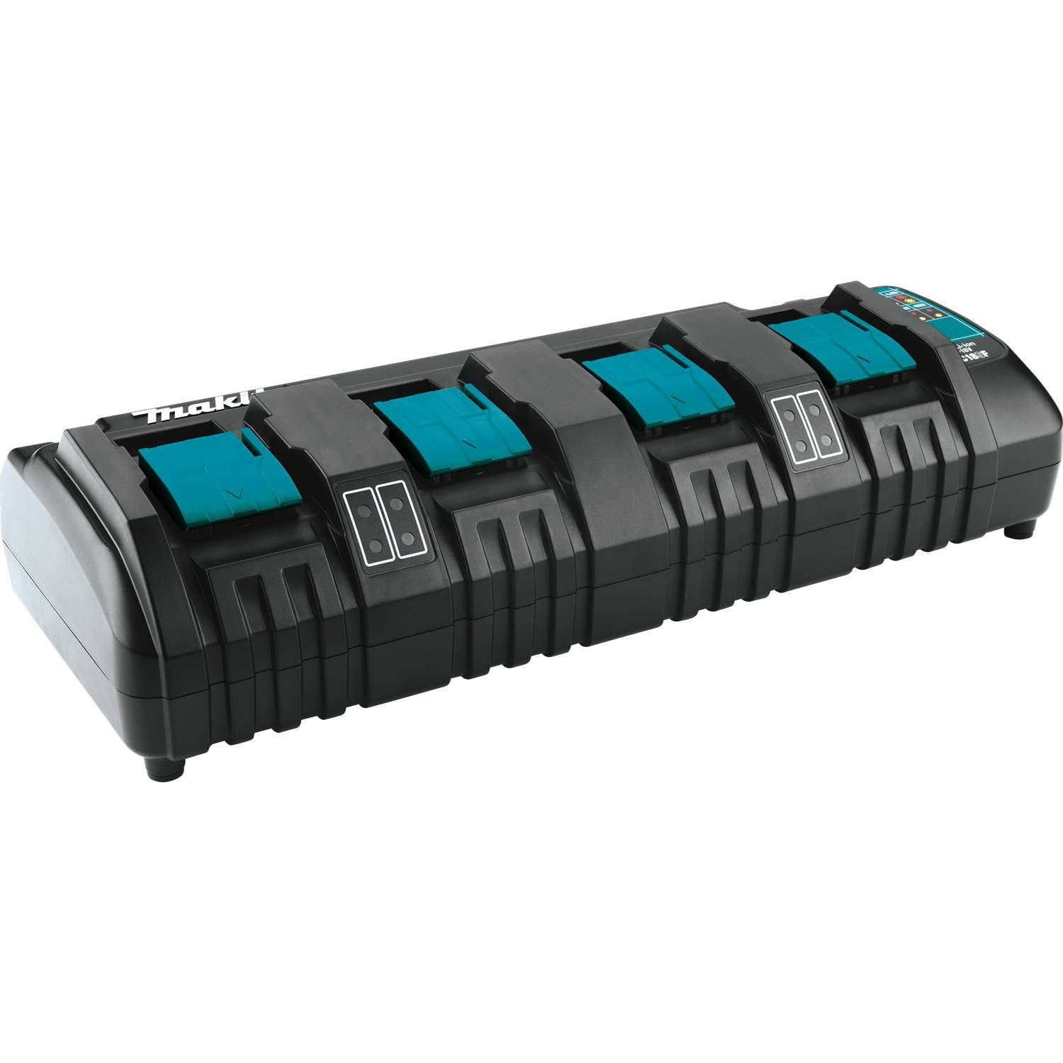 Makita Dc18Sf 18V Lithium Ion Rapid Optimum 4 Port Charger, 1 Pack,Black