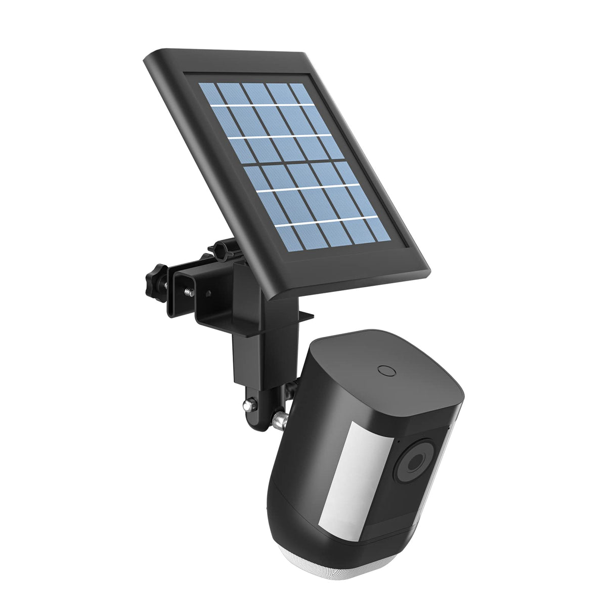 Holaca 2 In 1 Weatherproof Gutter Mount For Stick Up Cam/Pro Solar Panel, Spotlight Cam Pro Battery And Stick Up Cam Plus Battery Outdoor Mount Accessories For Ring Solar Panel (Black)