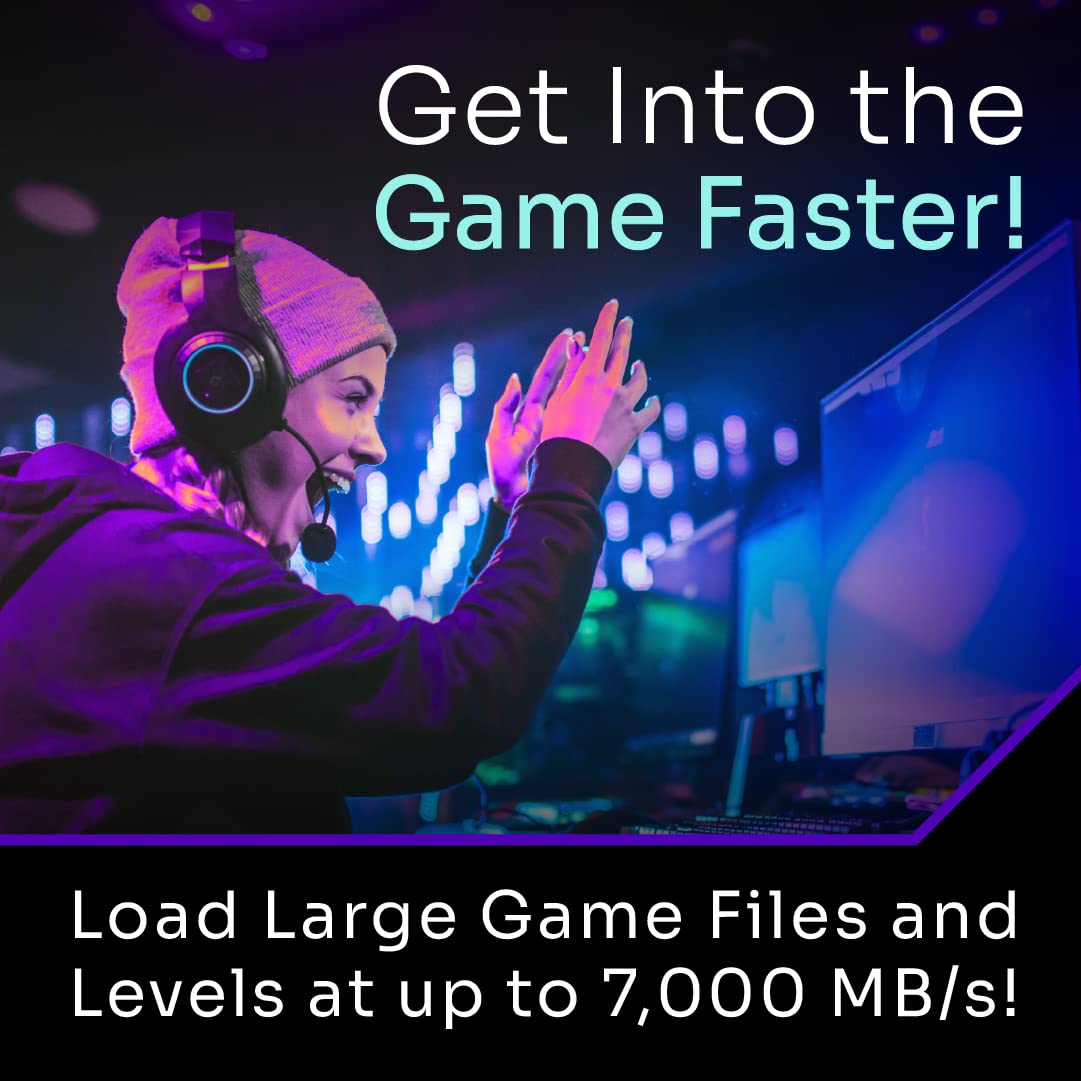 Solidigm P44 Pro Series 2Tb Pcie Gen 4 Nvme 4.0 X4 M.2 2280 3D Nand Internal Solid State Drive, Read/Write Speed Up To 7000Mb/S