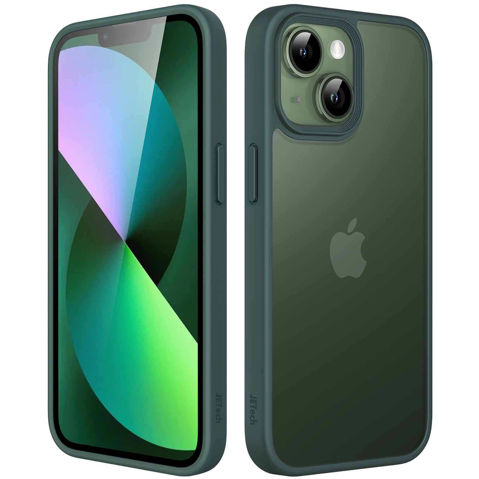 JETech Matte Case for iPhone 13 Mini 5.4-Inch, Shockproof Military Grade Drop Protection, Frosted Translucent Back Phone Cover, 