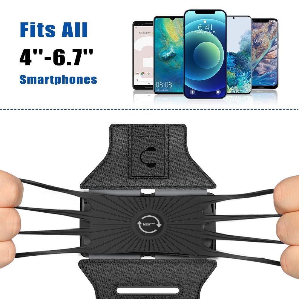 Vup Running Armband 360Rotatable For Iphone 16/15/14/13/Pro Max/Pro/Mini/12/11/Se/Xs/Xr/X/8/7/Plus, Fits All 4 6.7 Inch Smartpho