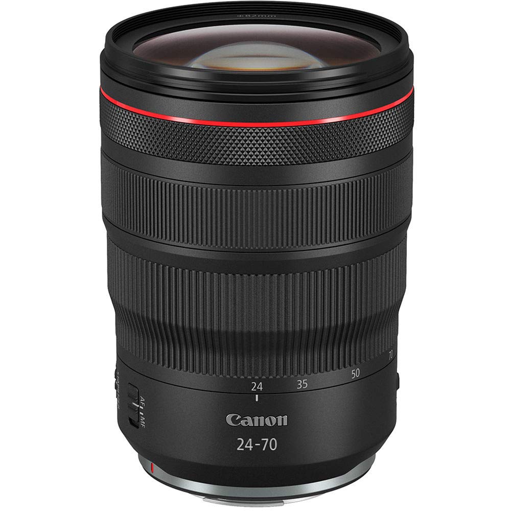 Canon RF24 70mm F2.8 L is USM Lens, Standard Zoom Lens, Compatible with EOS R Series Mirrorless Cameras, Black