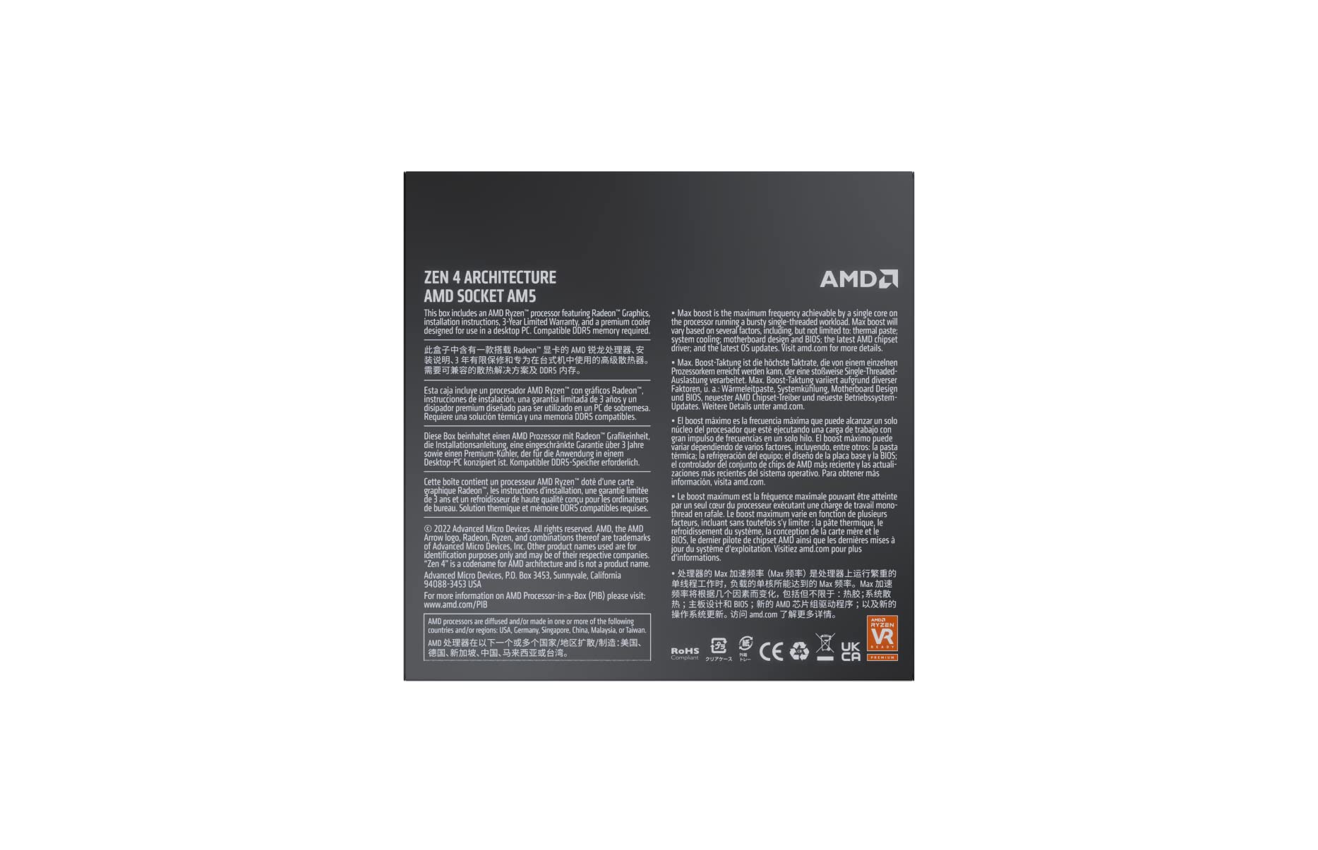 Amd Ryzen 9 7900 12 Core, 24 Thread Unlocked Desktop Processor