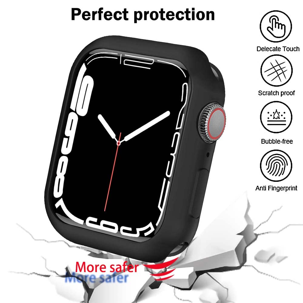 Botomall Compatible With Apple Watch Bumper Case 46Mm Series 10 [2024] Soft Flexible Tpu Thin Lightweight Protective Cover For I