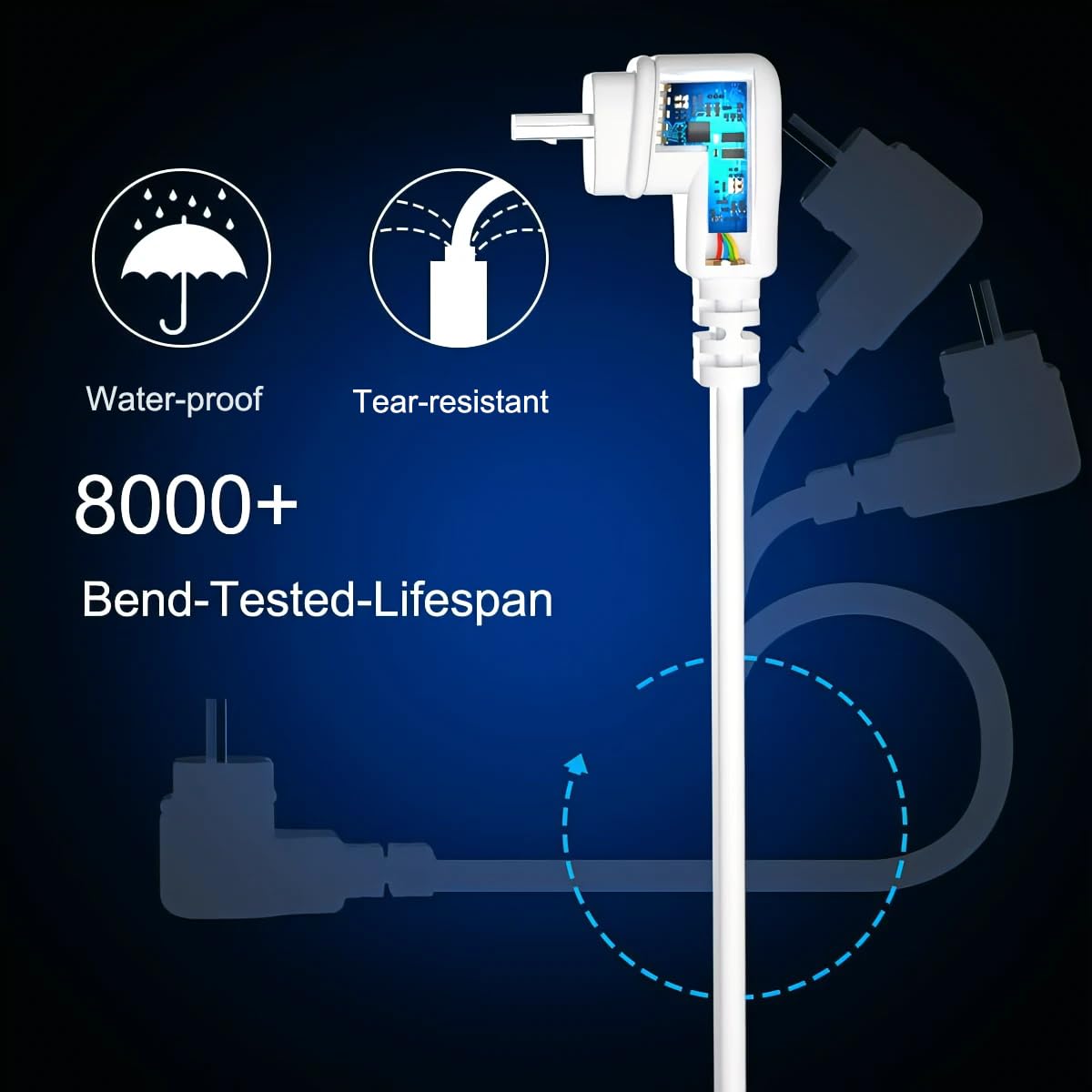 Basesailor Blink Outdoor/Indoor 3Rd Gen Micro Usb Cable With Charger Adapter 10Ft,Charger Brick And 90 Degree Right Angled Micro