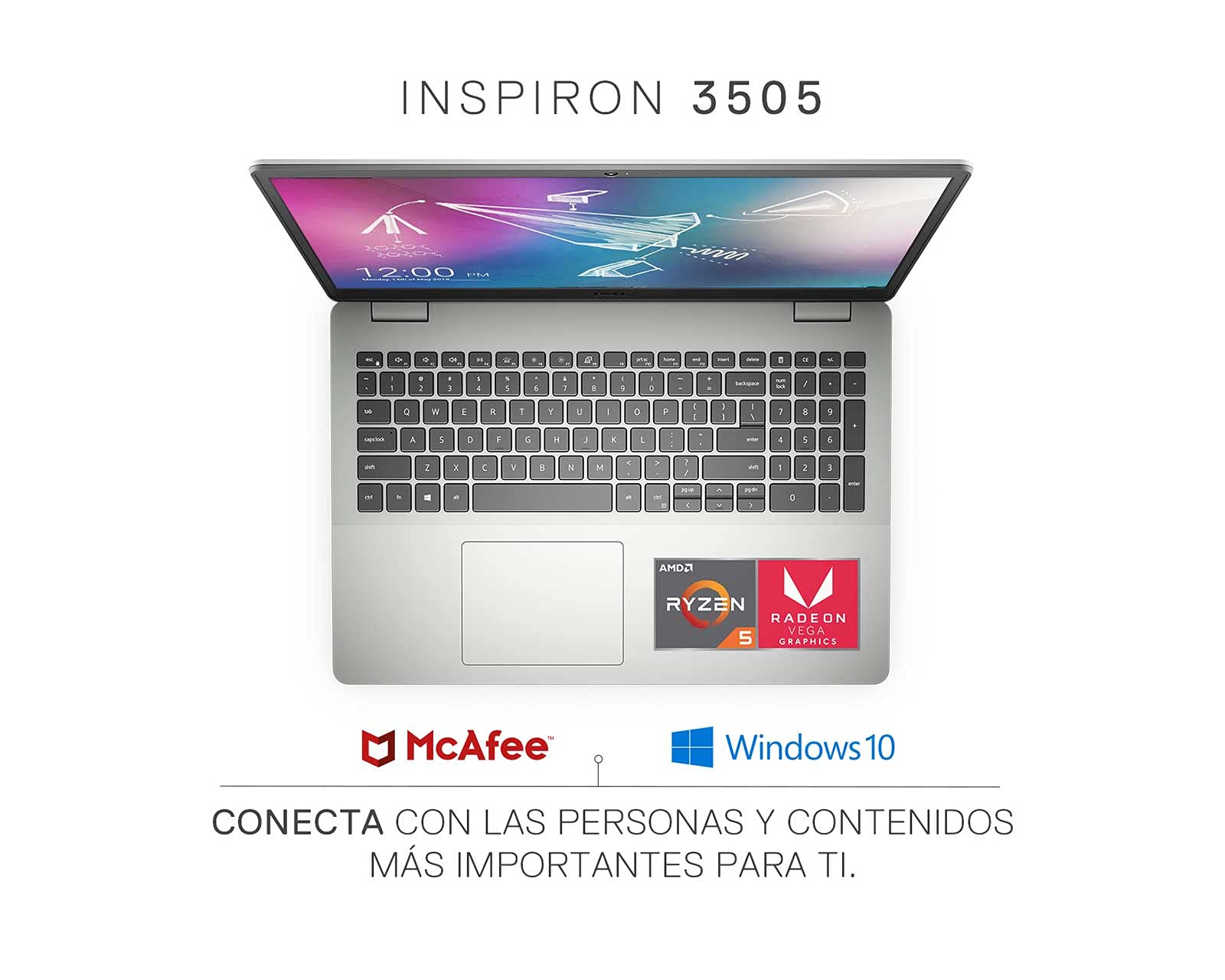 Dell 2021 Inspiron 15 3505 Laptop Computer 15.6� HD Narrow Border Display AMD Ryzen 3 3250U Processor 8GB RAM 128GB SSD HDMI Wifi5 MaxxAudio Win10