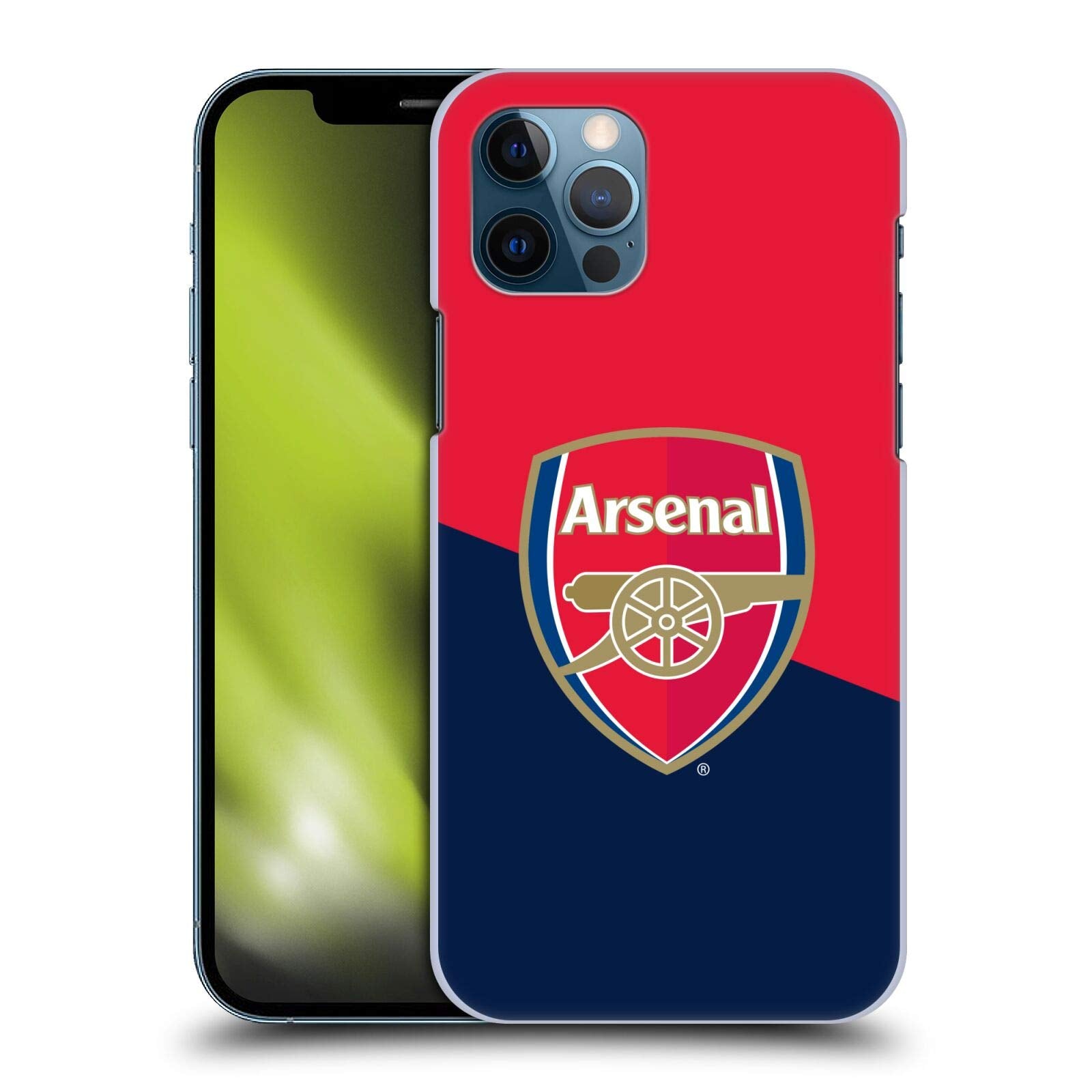 Head Case Designs Officially Licensed Arsenal Fc Red & Blue Logo Crest 2 Hard Back Case Compatible With Apple Iphone 12 / Iphone
