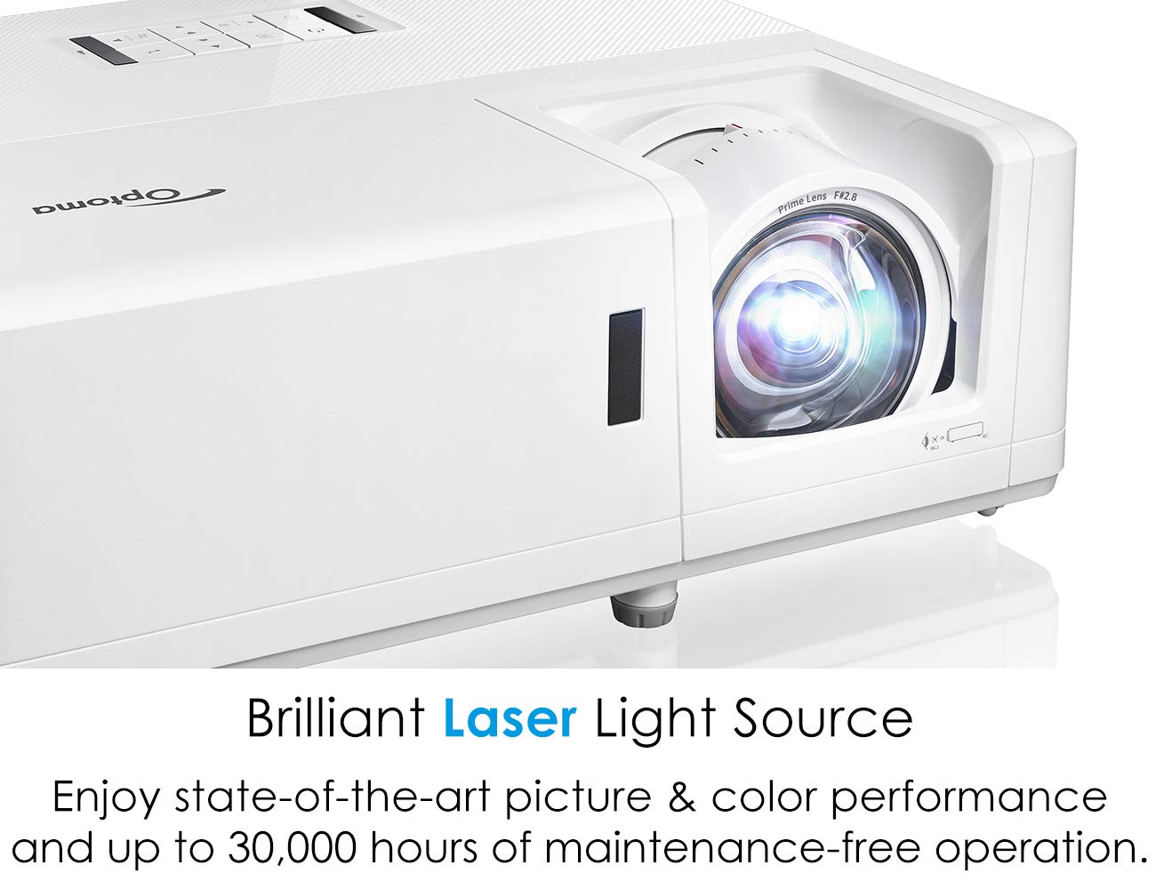 Optoma Gt1090Hdr Short Throw Laser Home Theater Projector | 4K Hdr Input | Lamp Free Reliable Operation 30,000 Hours | Bright 4,200 Lumens For Day And Night | Short Throw