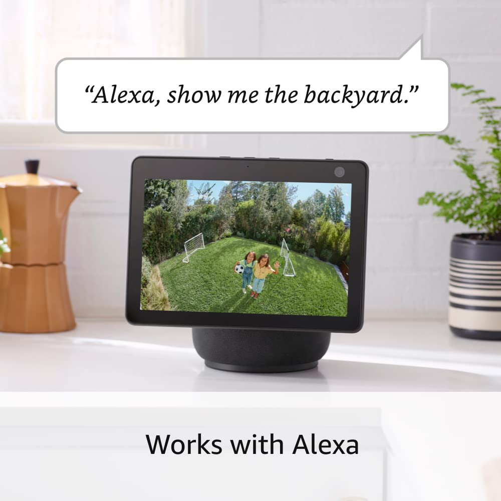 Ring Spotlight Cam Plus, Plug-In | Two-Way Talk, Color Night Vision, And Security Siren (2022 Release) - Black