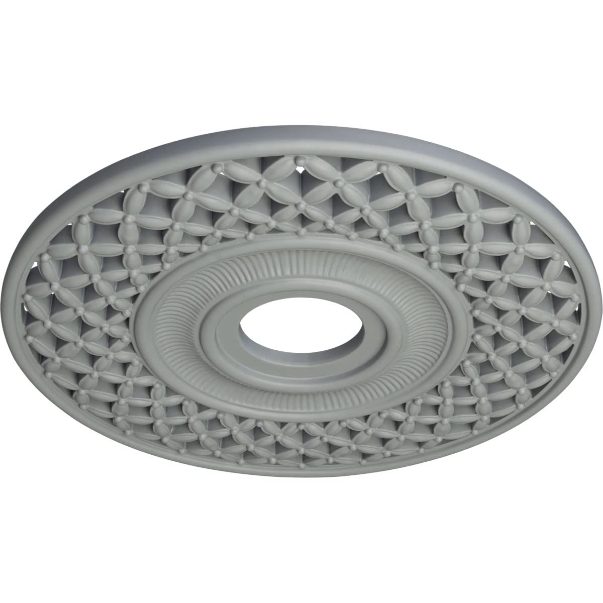 Ekena Millwork Cm22Rb Robin Ceiling Medallion, 22 1/4''Od X 4 3/4''Id X 1 1/4''P, Factory Primed