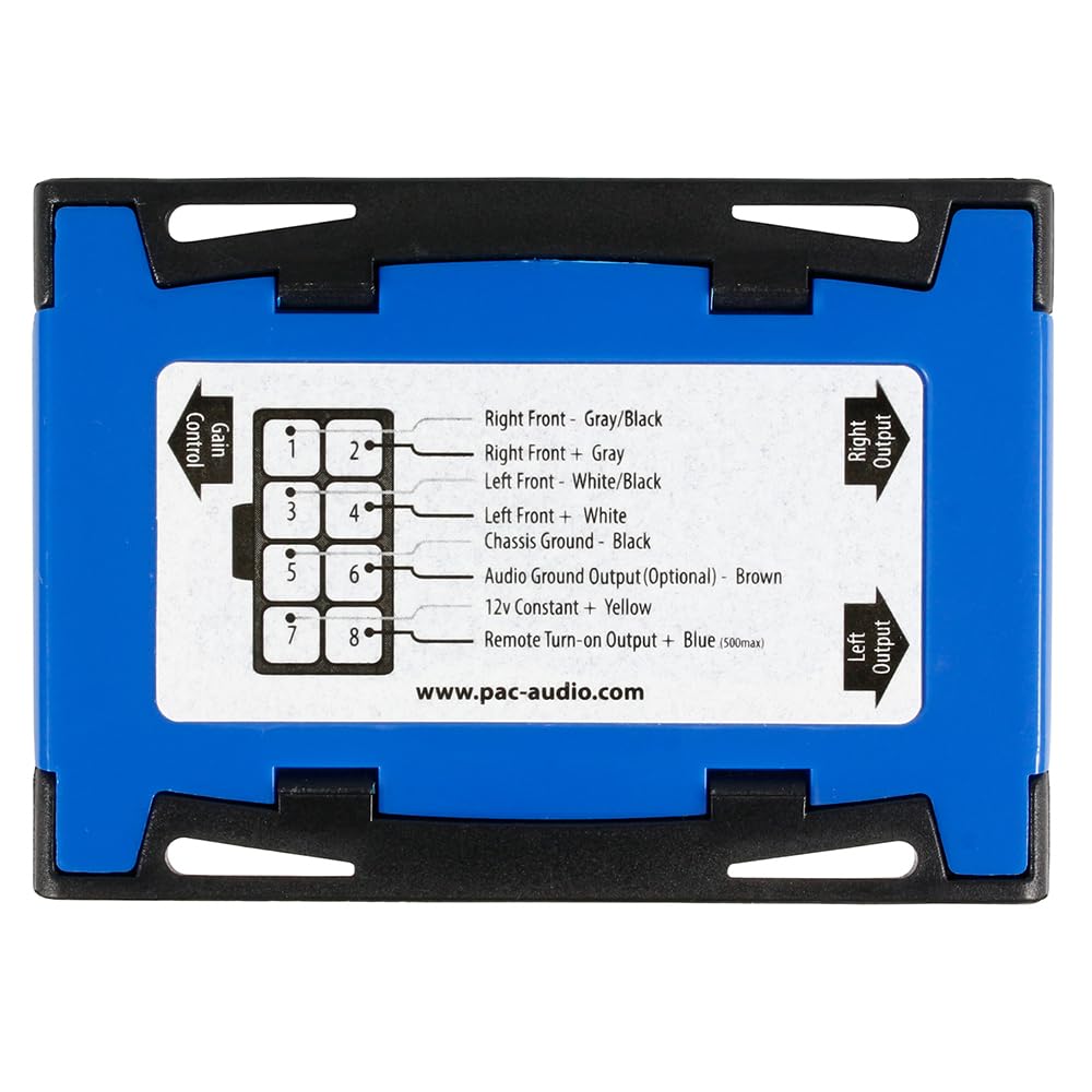 Pac Locpro 2Ch Line Output Converter With Remote Turn On