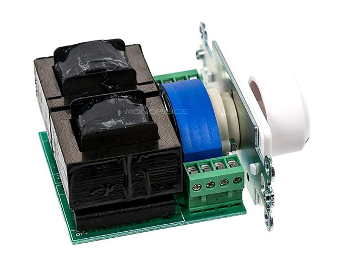 Monoprice Speaker Volume Controller   Rotary Type, 100 Watts Per Channel, 4 16 Ohms, Single Gang, White