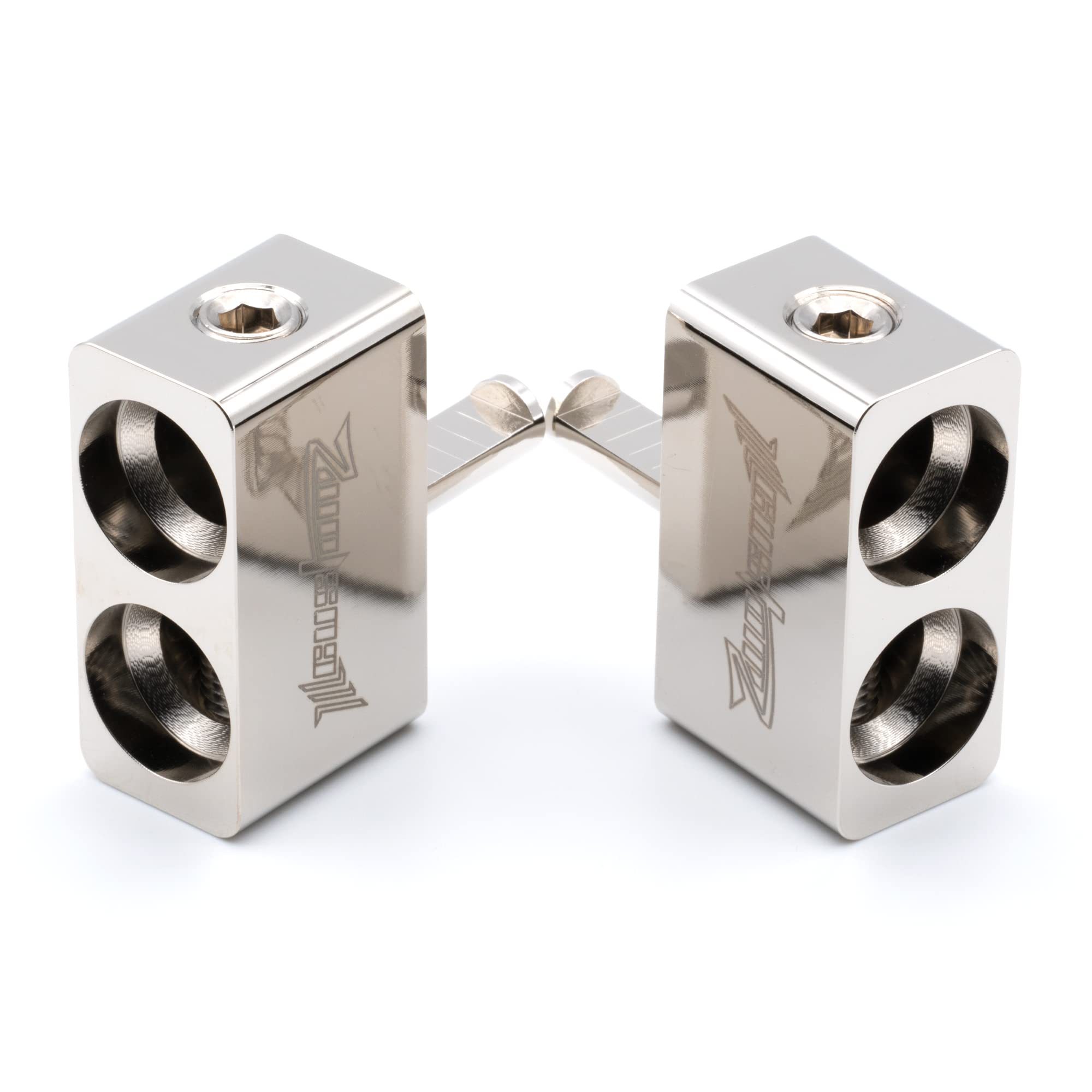 Ill Customz Dual 1/0 Awg To 4 Gauge Offset Amp Input Reducers Pair