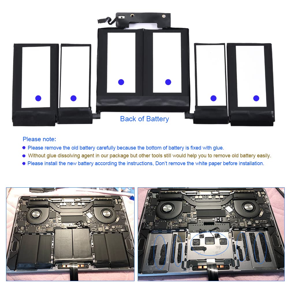 Snsyiy A1989 Replacement Battery A1964 For Macbook Pro 13 Inch A1989 (Mid 2018, 2019) & Macbook Pro 13 Inch A2251 (2020), A1964