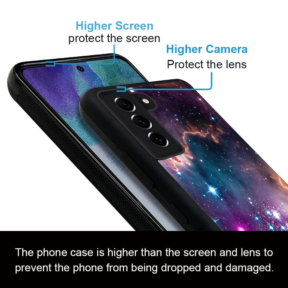 ZHEGAILIAN Samsung Galaxy S23+ Case, Colorful Galaxy Nebula, Non-Slip Shockproof TPU Bumper PC Cover 6.6 inch