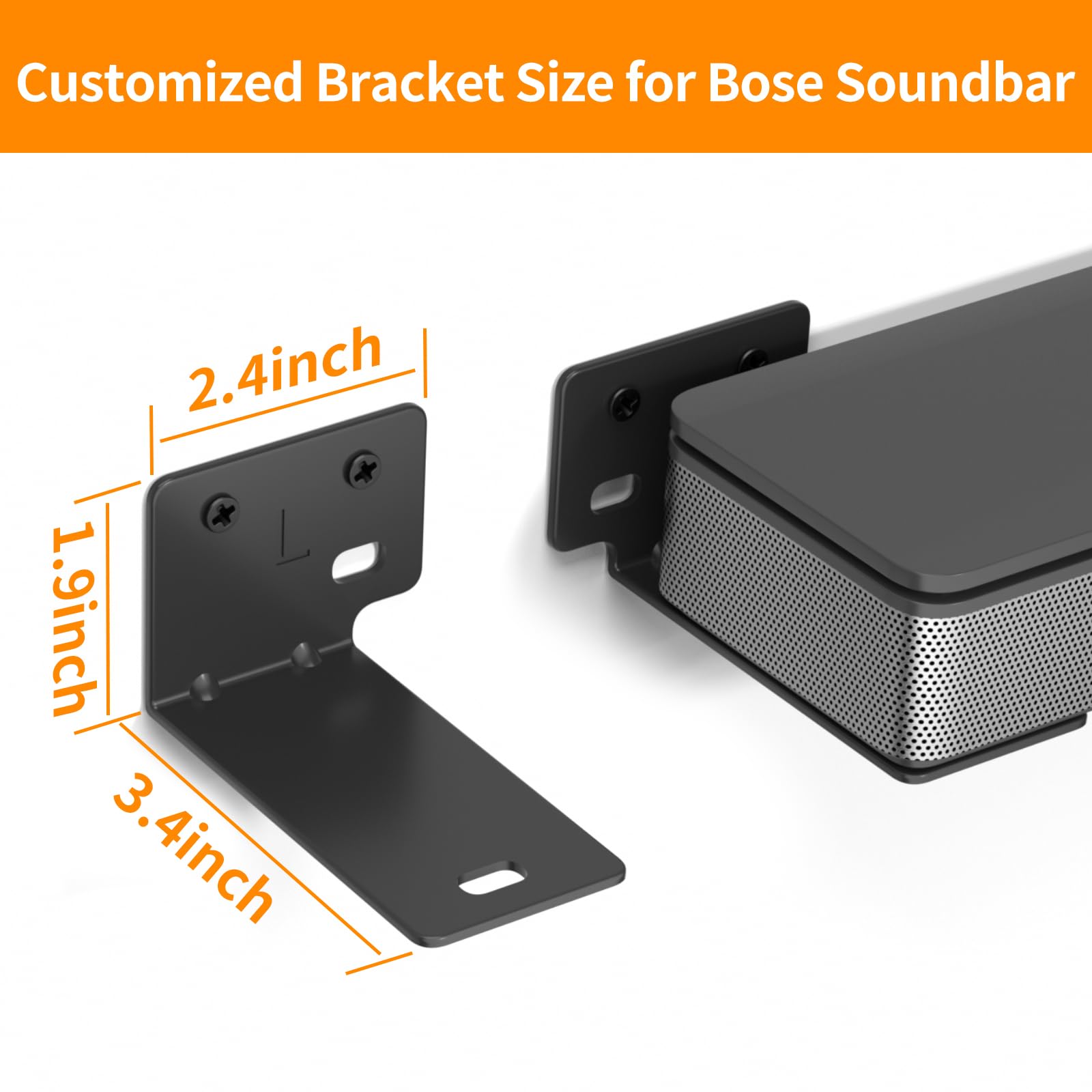 Soundbar Wall Mount For Bose Wb 300 Soundtouch 300 Soundbar 300/500/550/600/700/900/950 Smart Ultra Soundbar Mount, Sound Bar Mo