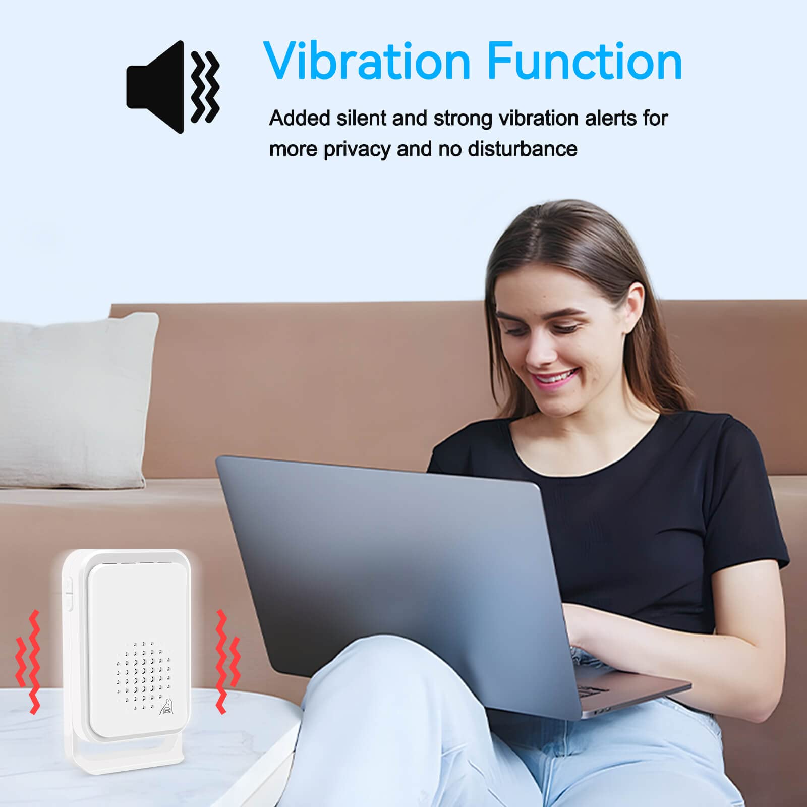 Greencycle Motion Sensor Alarm Outdoor Waterproof, Weatherproof Motion Detector With 900Ft Long Range Loud Chime, Motion Alarm O