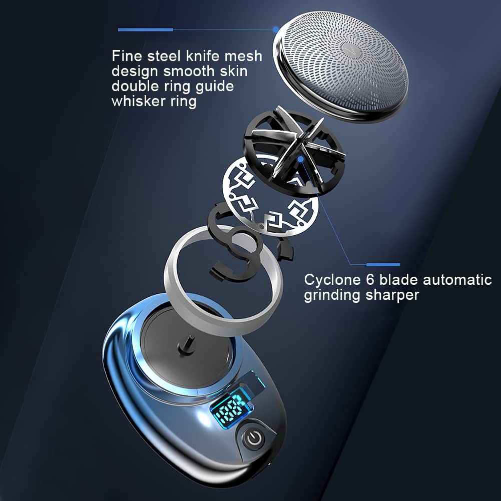 Electric Shaver, Mini Shaver Portable Electric Shaver For Men, Usb C Fast Charging, Pocket Size Shaver Wet And Dry Razor, Easy U