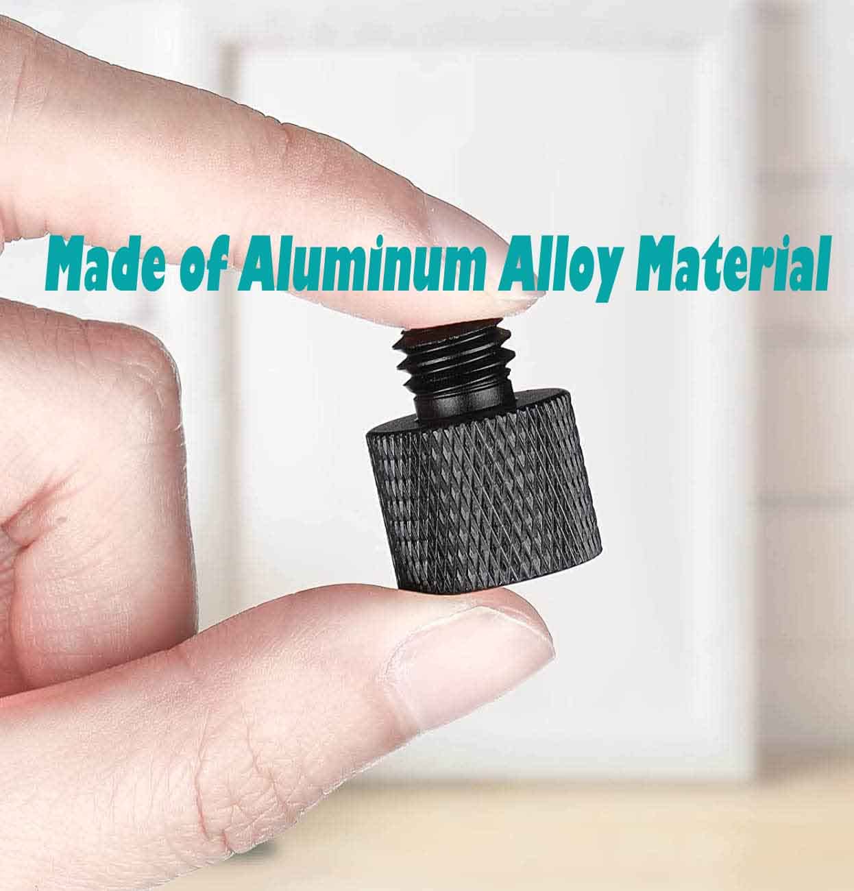 Vizemo 4 Pcs Aluminum Camera Screw Adapter Thread 1/4' Male To 3/8' Female And 3/8' Male To 1/4' Female Adapter Set For Camera Monitor, Tripod, Microphone Mic Stand Mount(4 Pcs)