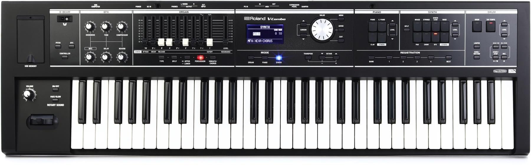 Roland VR-09-B V-Combo | Travel-Ready 61-Note Keyboard with All the Sounds You Need (VR-09-B)