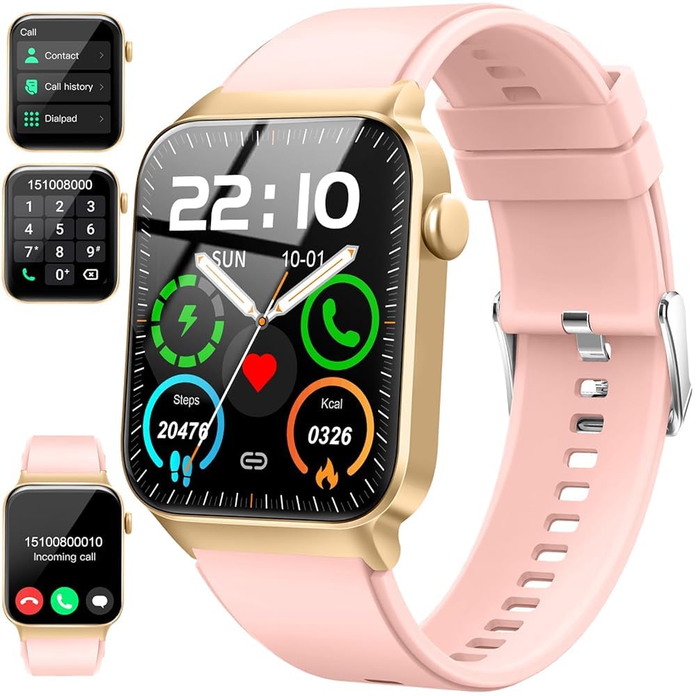 Smart Watch For Women,Fitness Tracker Watch With Heart Rate Monitor [1.85 '' Hd Smartwatch For Android Ios Text Call], Ip68 Wate