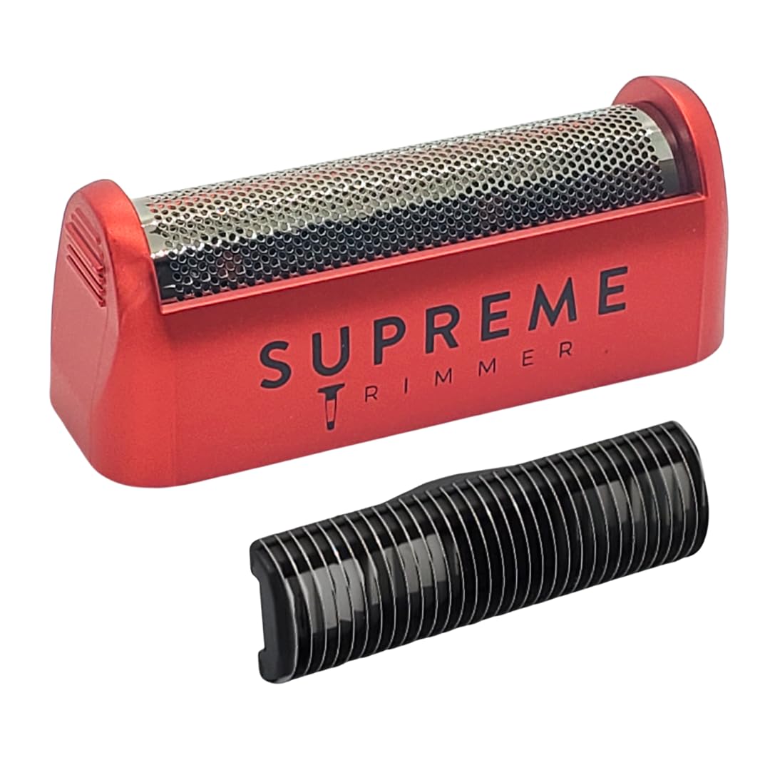 Supreme Trimmer Replacement Foil & Cutter Sb11 | Hypoallergenic Foil For Stf101 Solo | Red