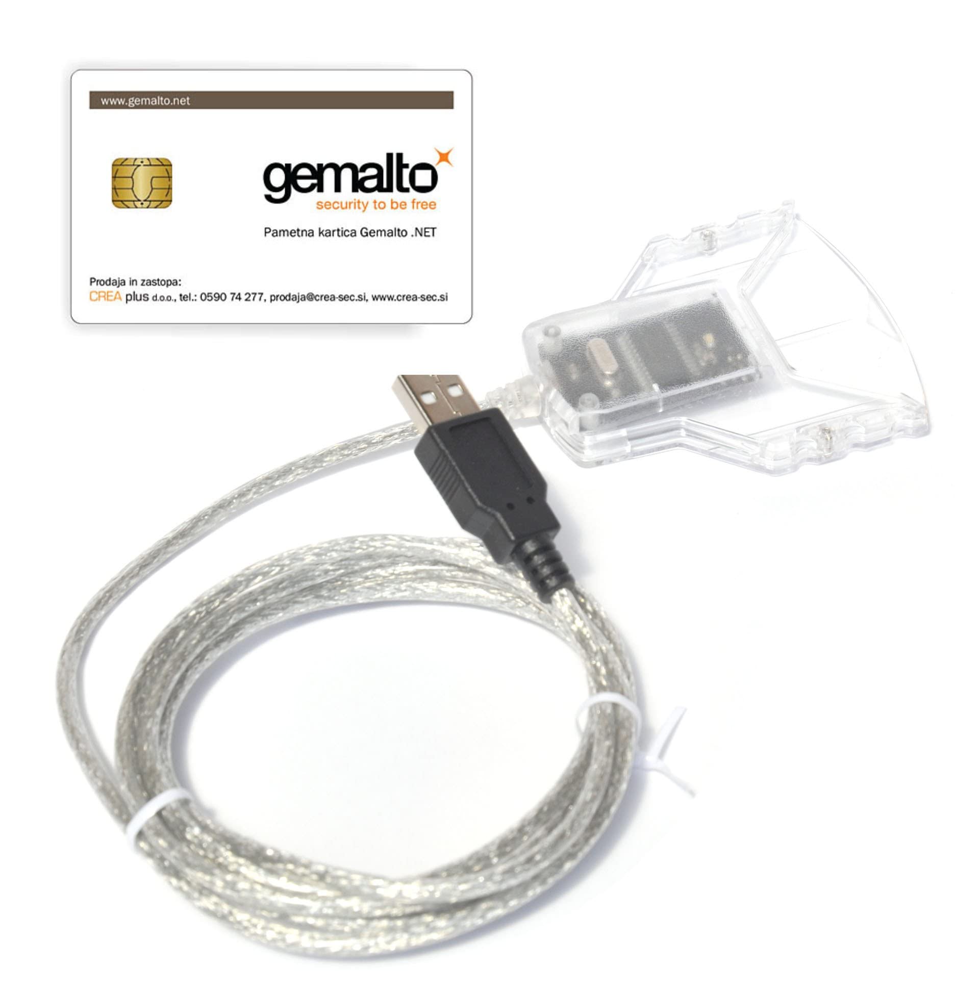 Gemalto Idbridge Ct30 Usb Smart Card Reader Writer Cac Dod Id Army Military Government Corporate Medical Eid Contact Chip Ic Com