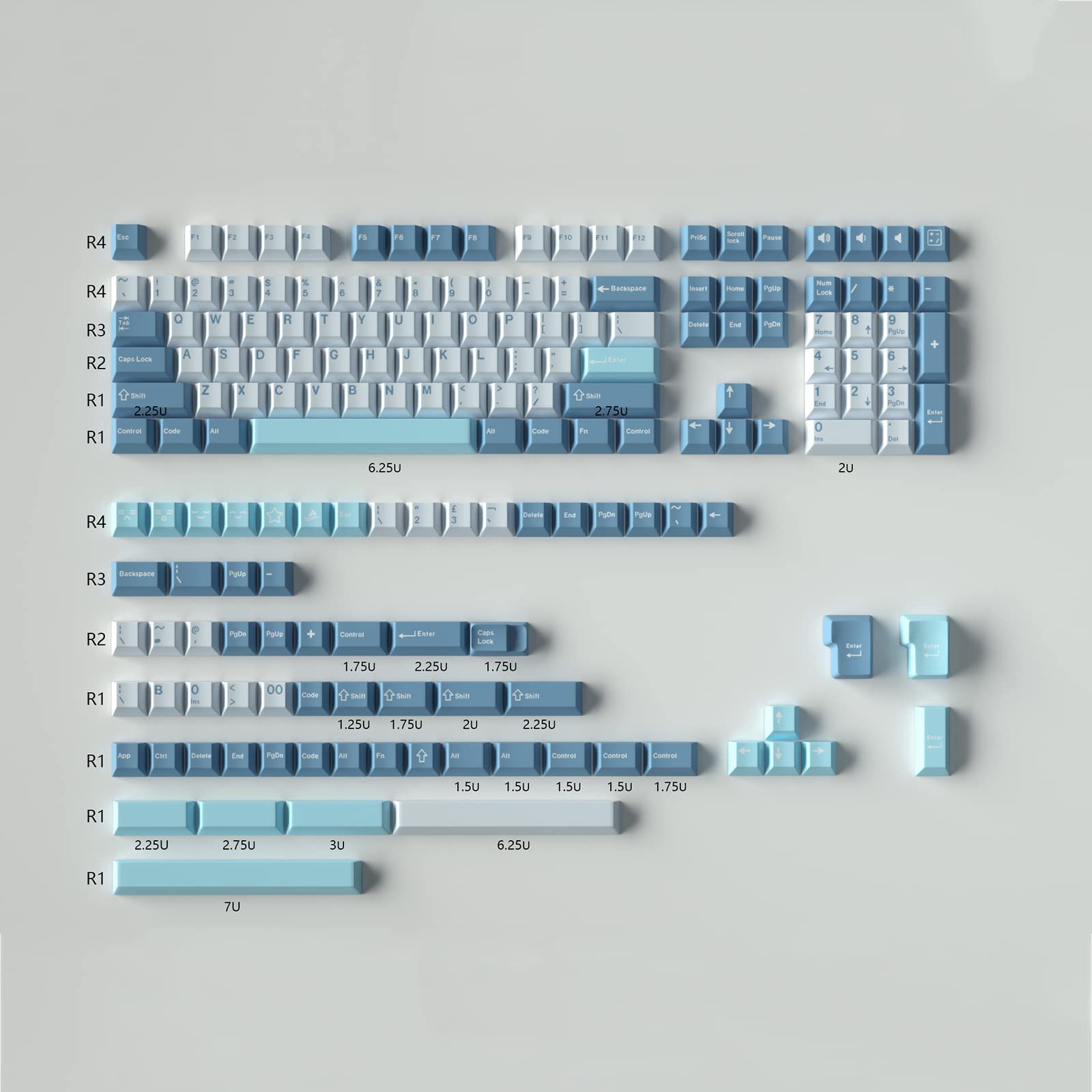 Sumgsn Keycaps 172 Keys Cherry Profile Shoko Doubleshot Keycap Set Fit For Alice Keyboard 61/64/87/104/108 Cherry Mx Switches Me