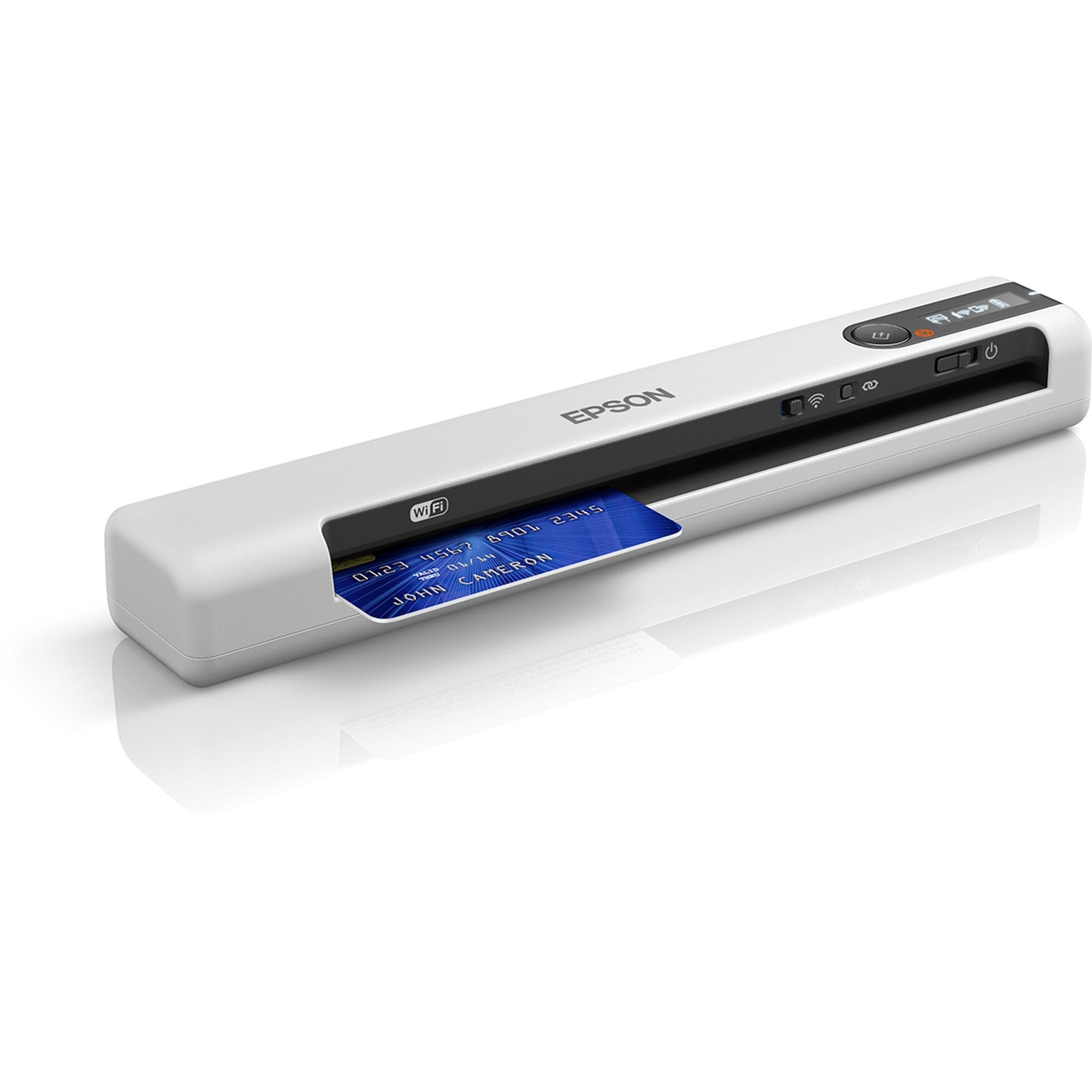 Epson Ds-80W Wireless Portable Sheet-Fed Document Scanner For Pc And Mac