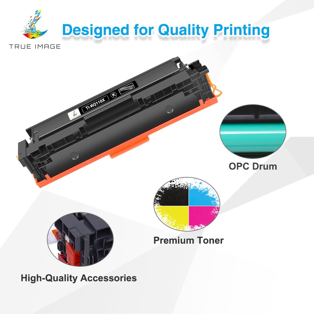 True Image Compatible Toner Cartridges Replacement For Hp 206X 206A High Yield For Hp Color Pro Mfp M283Fdw M283Cdw M255Dw M283