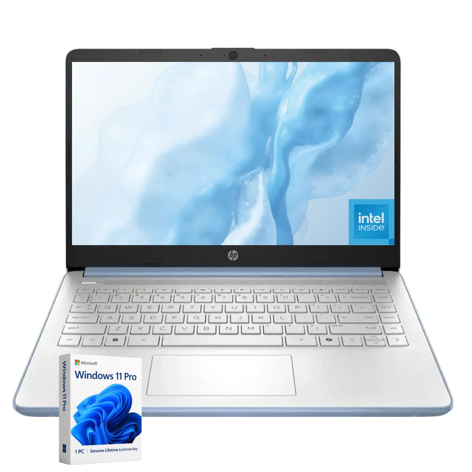 HP Slim Laptop for Business & Student - Windows 11 Pro  1-Year Microsoft Office 365  14 inch HD  Intel Quad-core CPU  32GB RAM,