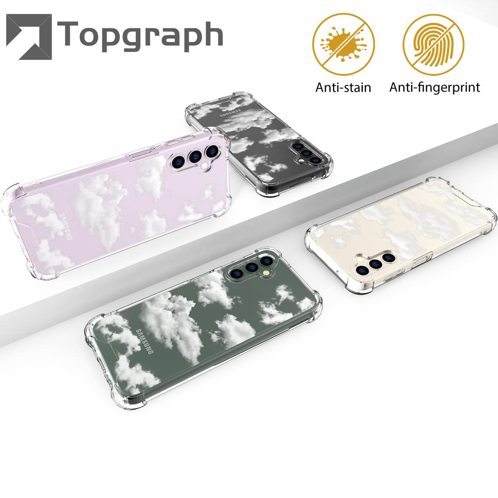 Topgraph Compatible With Samsung Galaxy S23 Plus Case Cute Clear For Women Girls, S23+ Designer Transparent Phone Cover Design