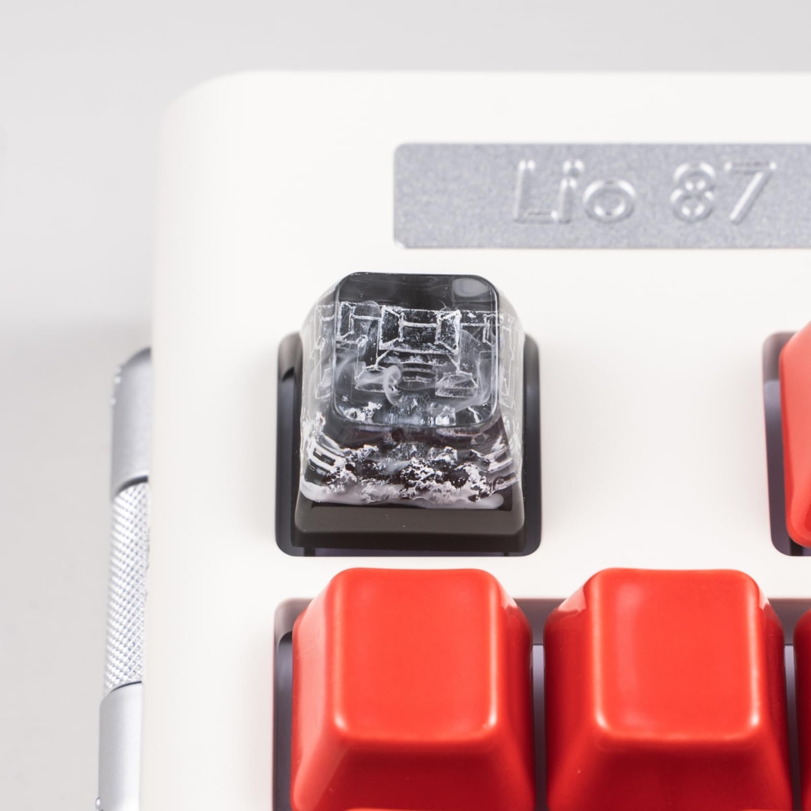 Redqin Artisn Keycap Custom Keycaps Black Samurai Japanese Dojo Handmade Resin Escape Artisan Keycaps For Mechanical Keyboard Ke