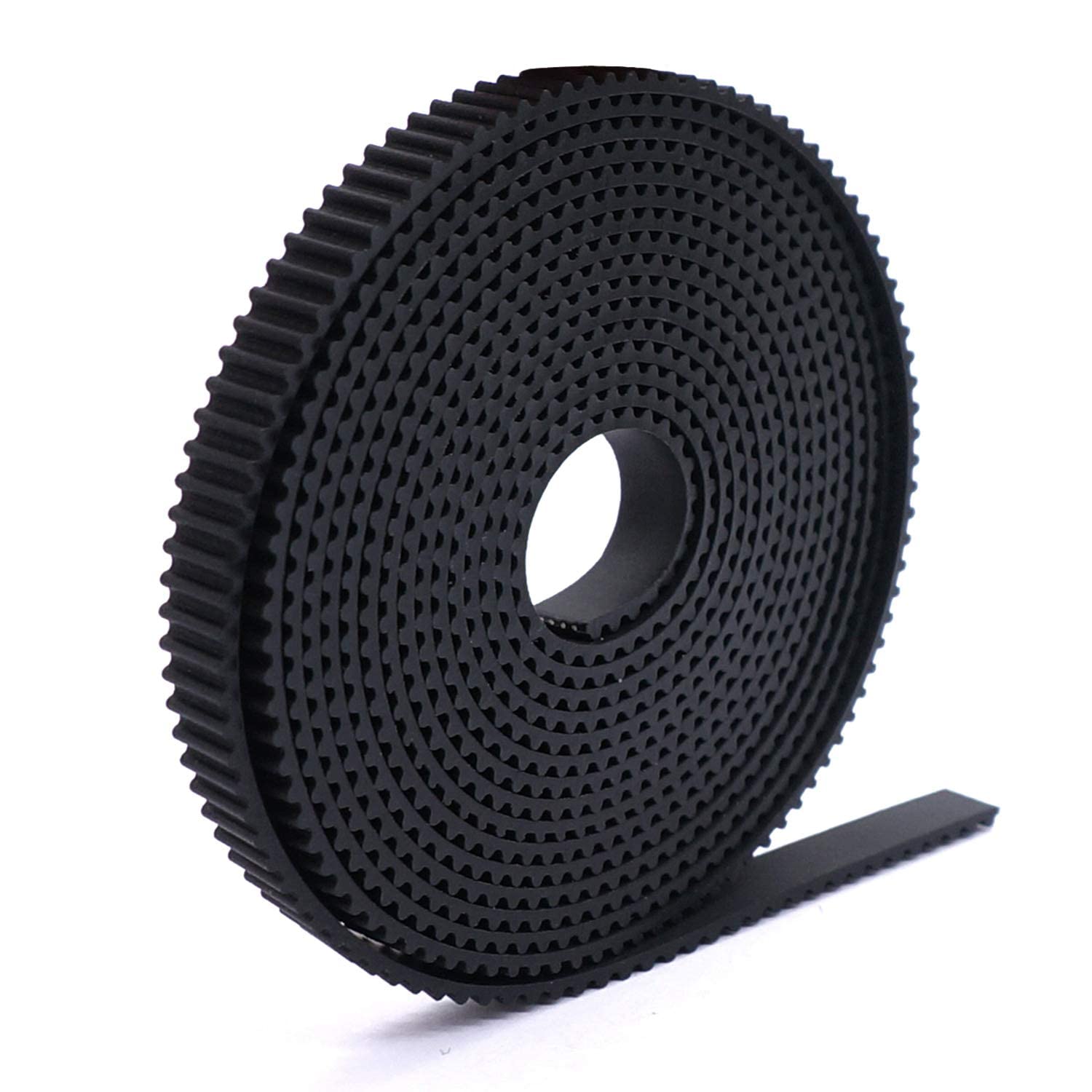 Zeberoxyz Gt2 Black Open Timing Rubber X Y Axis Belt Length 5 Meters/16.4 Ft Width 6Mm With 6Pcs Copper Buckle For Ender 3 Ender