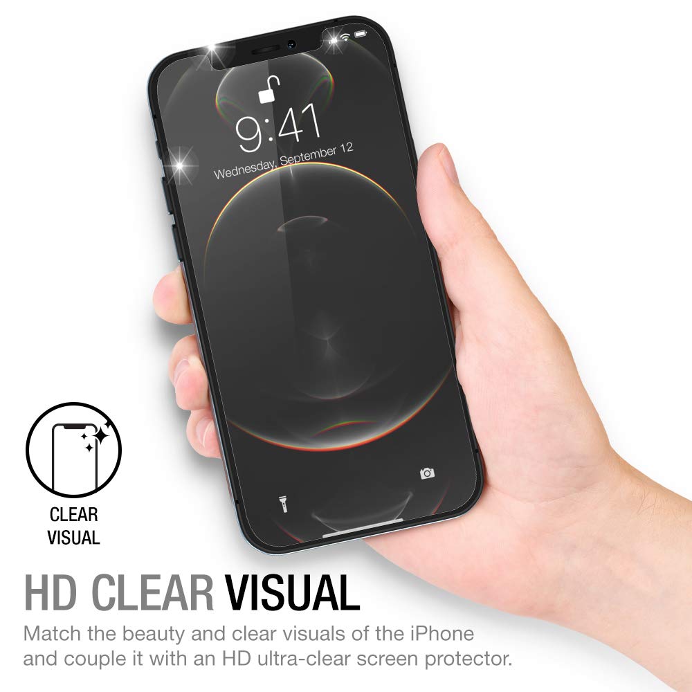 Xdesign 3 Pack Screen Protector For Iphone 12 Mini 5.4 Inch, Compatible Iphone 12 Mini Screen Protector Tempered Glass Film With