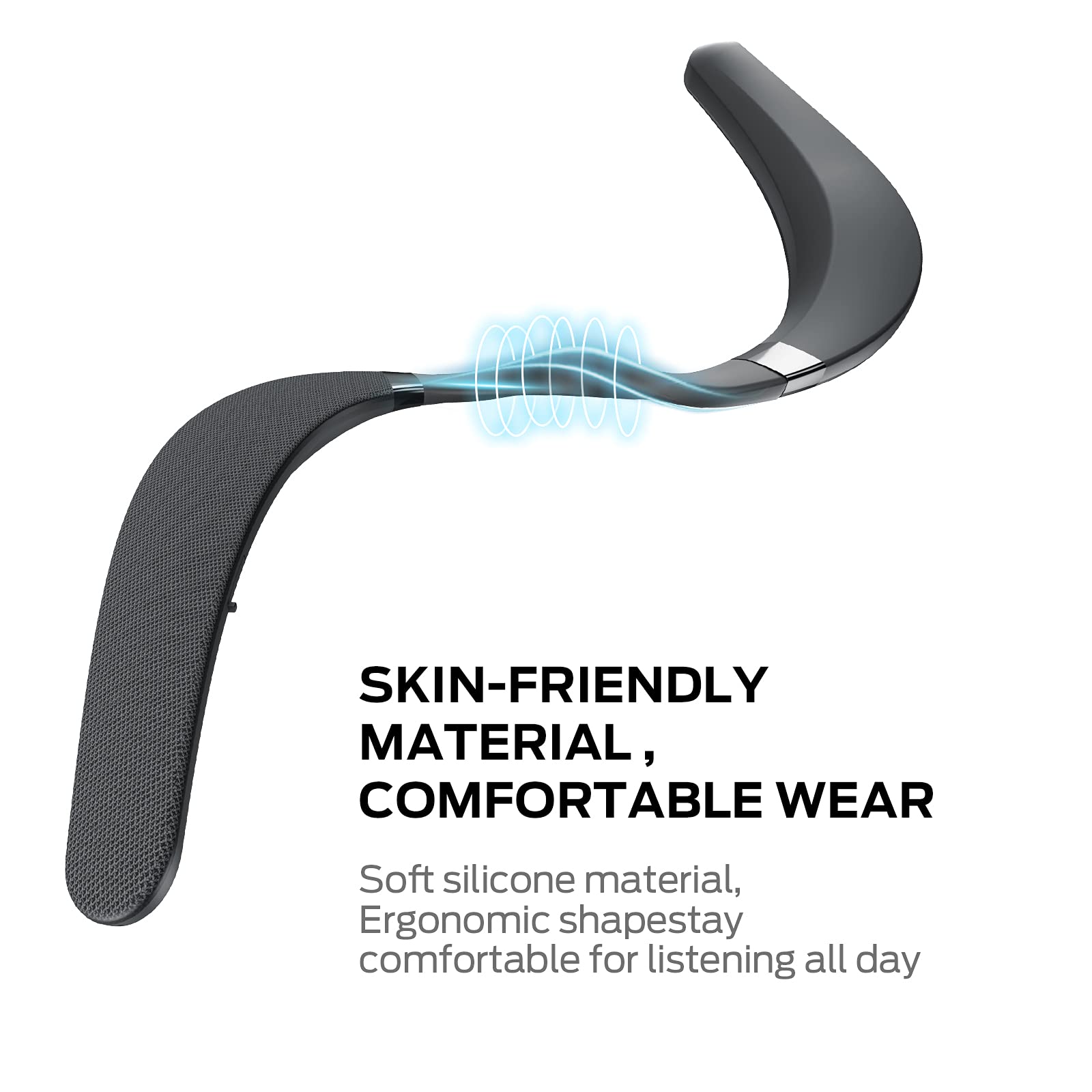 Monster Boomerang Neckband Bluetooth Speaker, Neck Speaker Bluetooth Wireless, Wearable Speaker With 12H Playtime, True 3D Stere