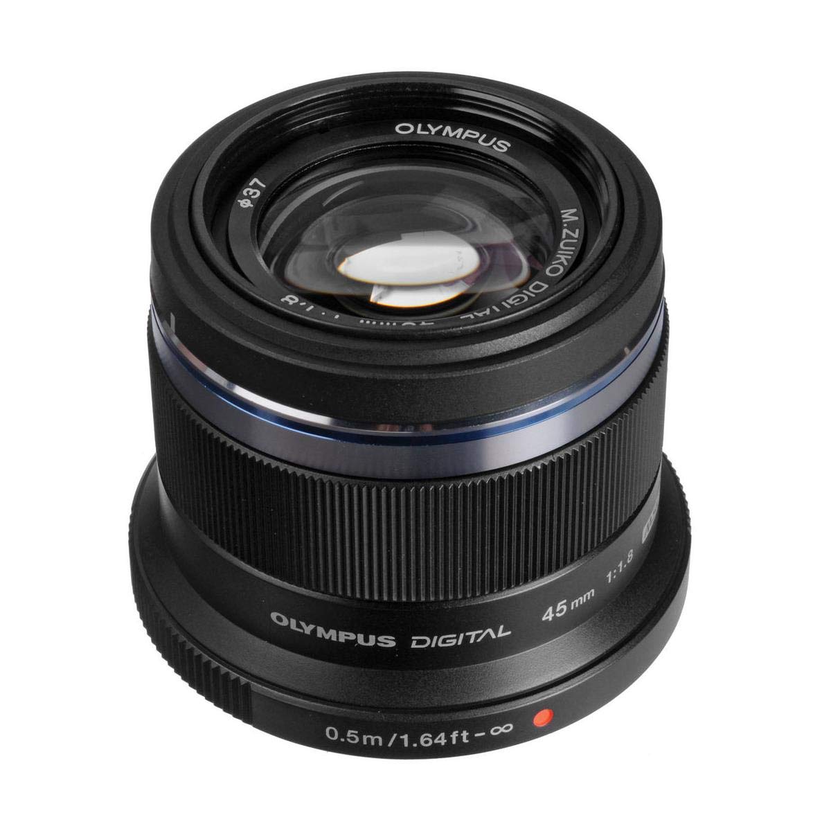 Om System Olympus M.Zuiko Digital 45Mm F1.8 Black For Micro Four Thirds System Camera, Compact Design, Beautiful Bokeh, Bright