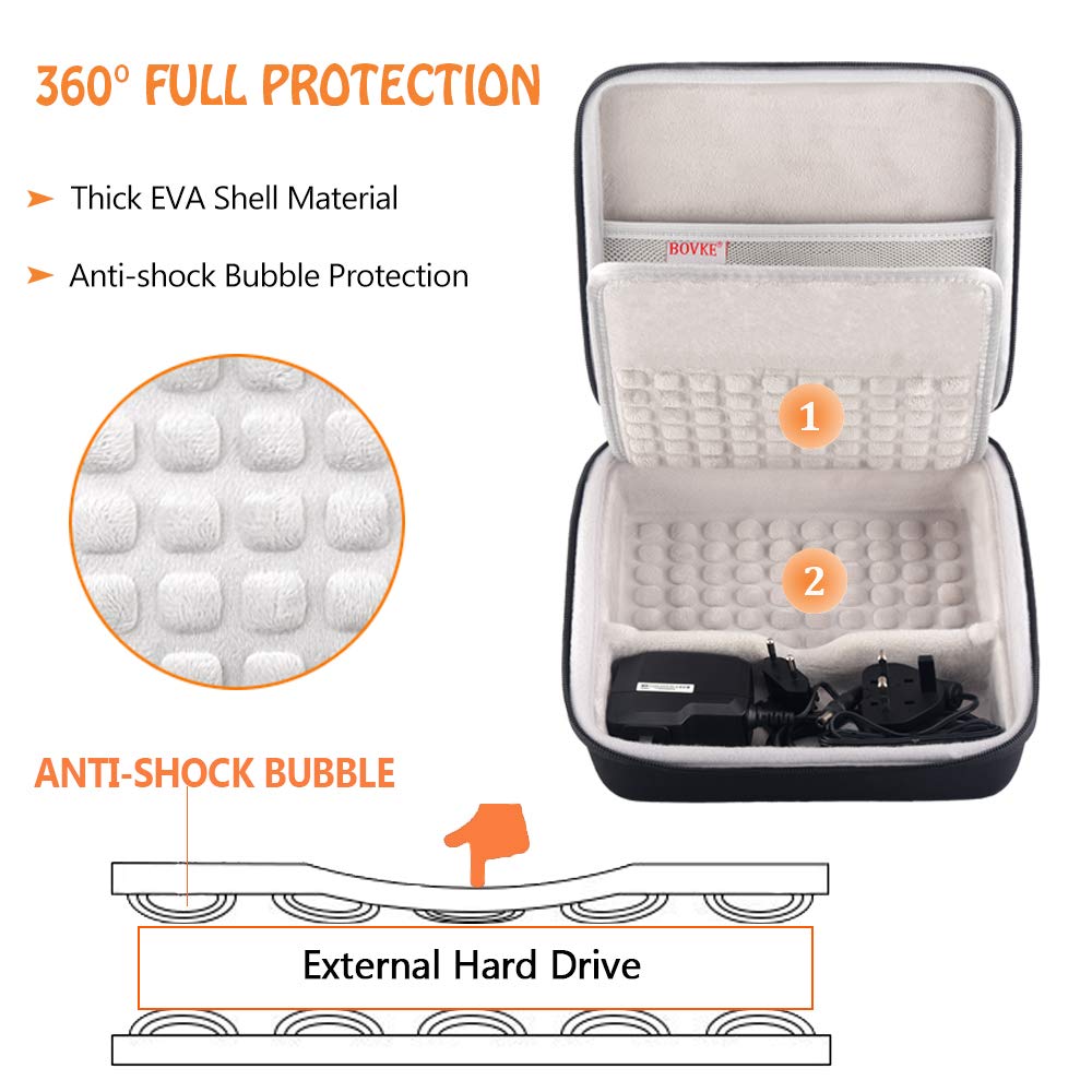 Bovke Hard Drive Case For Seagate Backup Plus Hub External Hard Drive Desktop Hdd 4Tb 6Tb 8Tb 10Tb 12Tb 14Tb 16Tb 18Tb 20Tb, 3.5