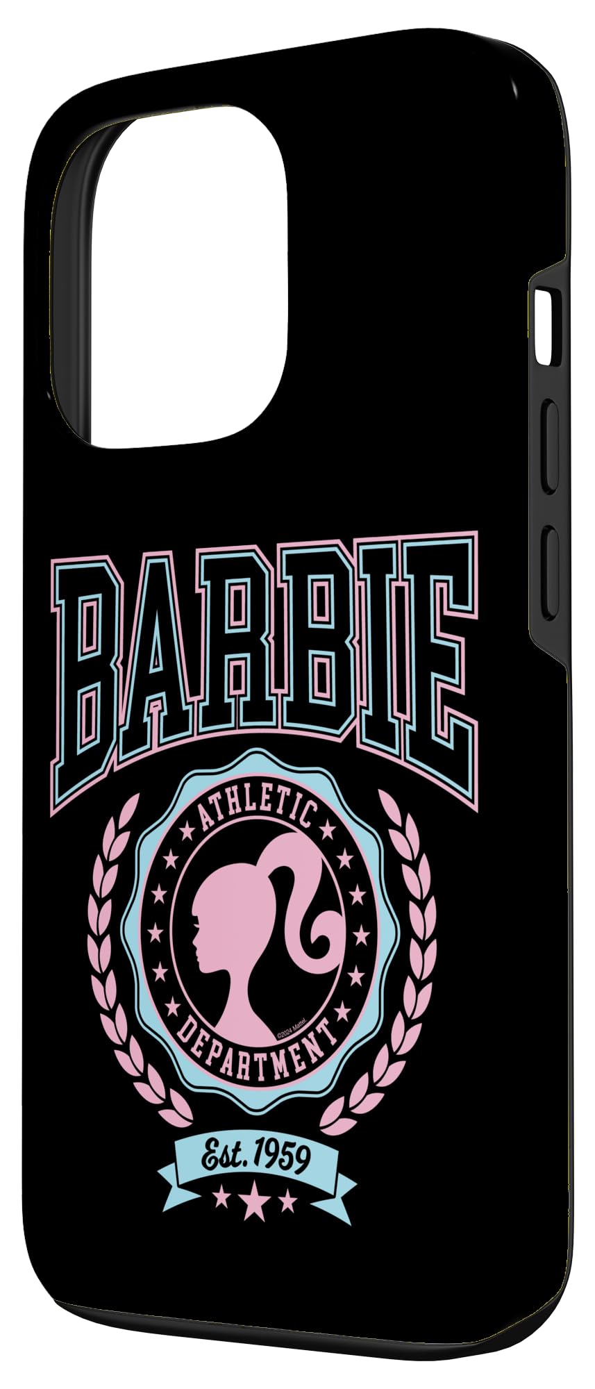 Iphone 13 Pro Barbie   Varsity Athletic Department Silhouette Logo Case