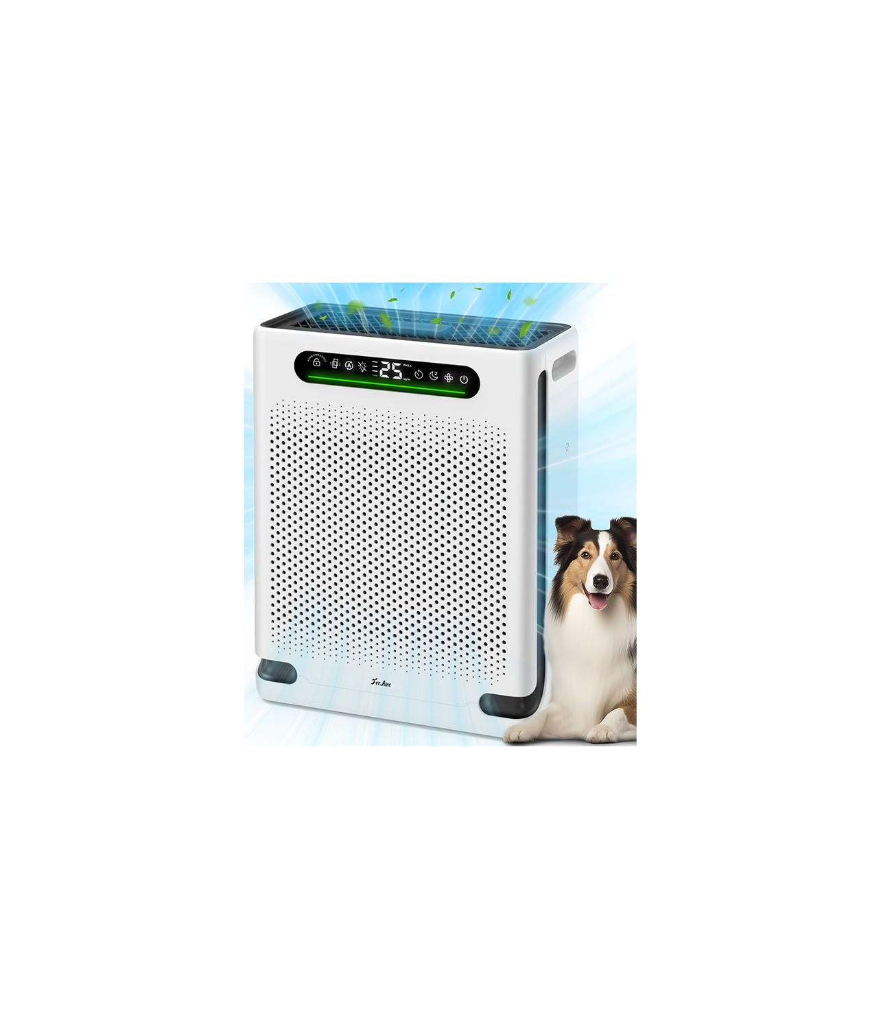 FreAire Air Purifiers for Home Large Room Up to 2600 Ft, HEPA Air Purifier with Washable Filter & Air Quality Display, Powerful 